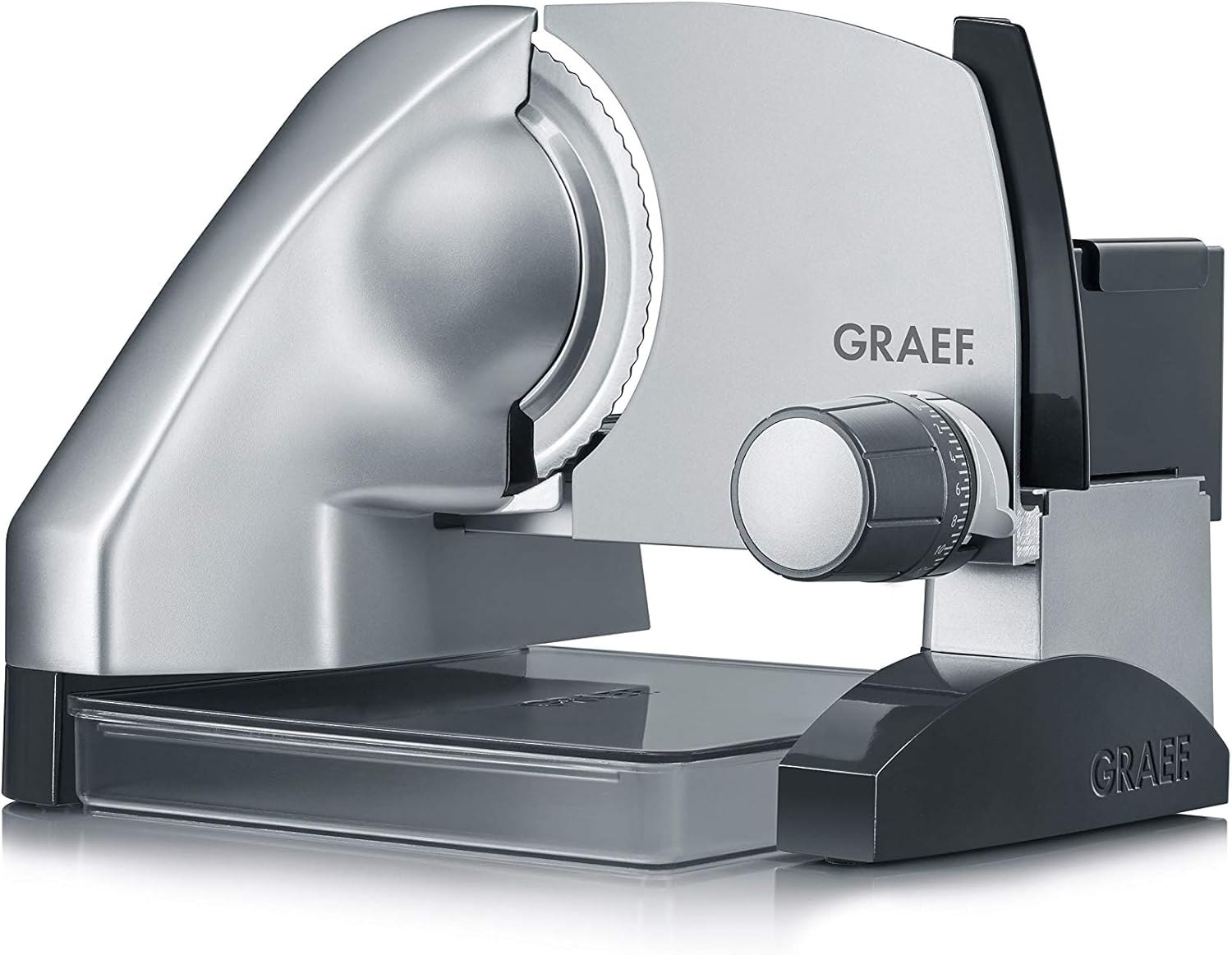 GRAEF Affettatrice S50000 con contenitore e inserto MiniSlice, argento