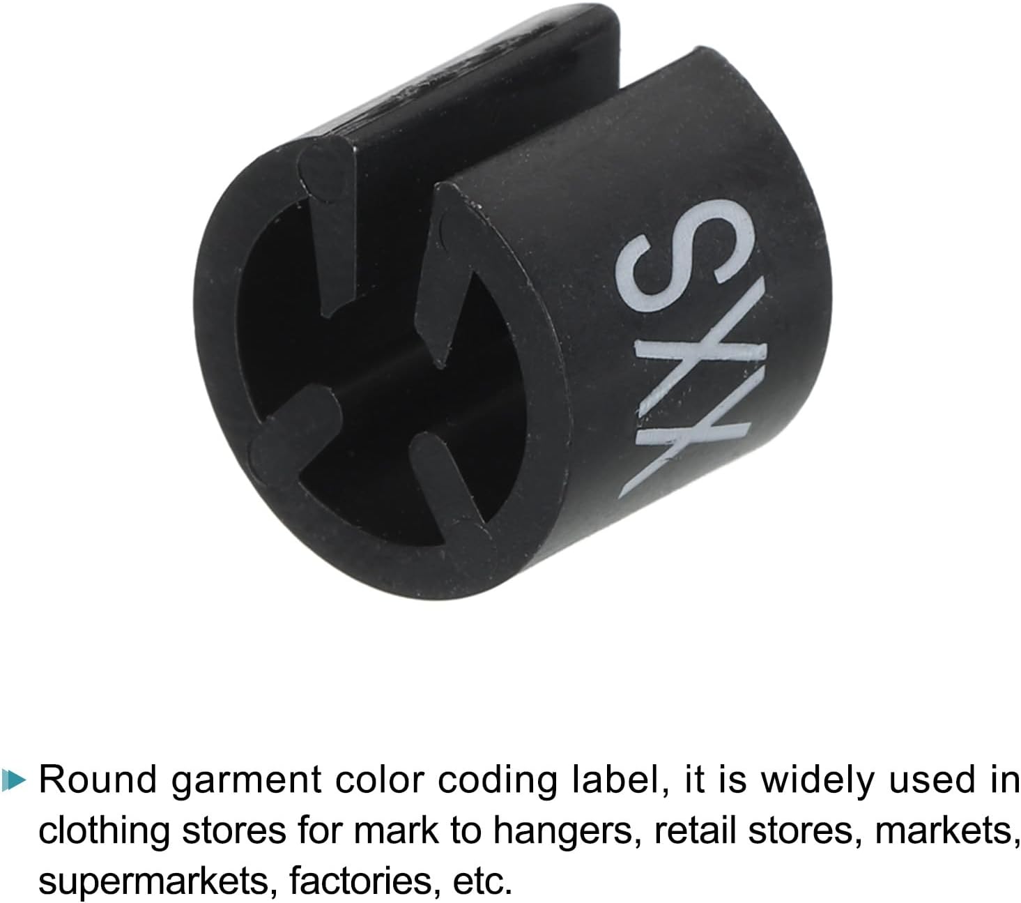 Quarkzman Segnataglie per Appendiabiti XXS-3XL, Nero - immagine 4