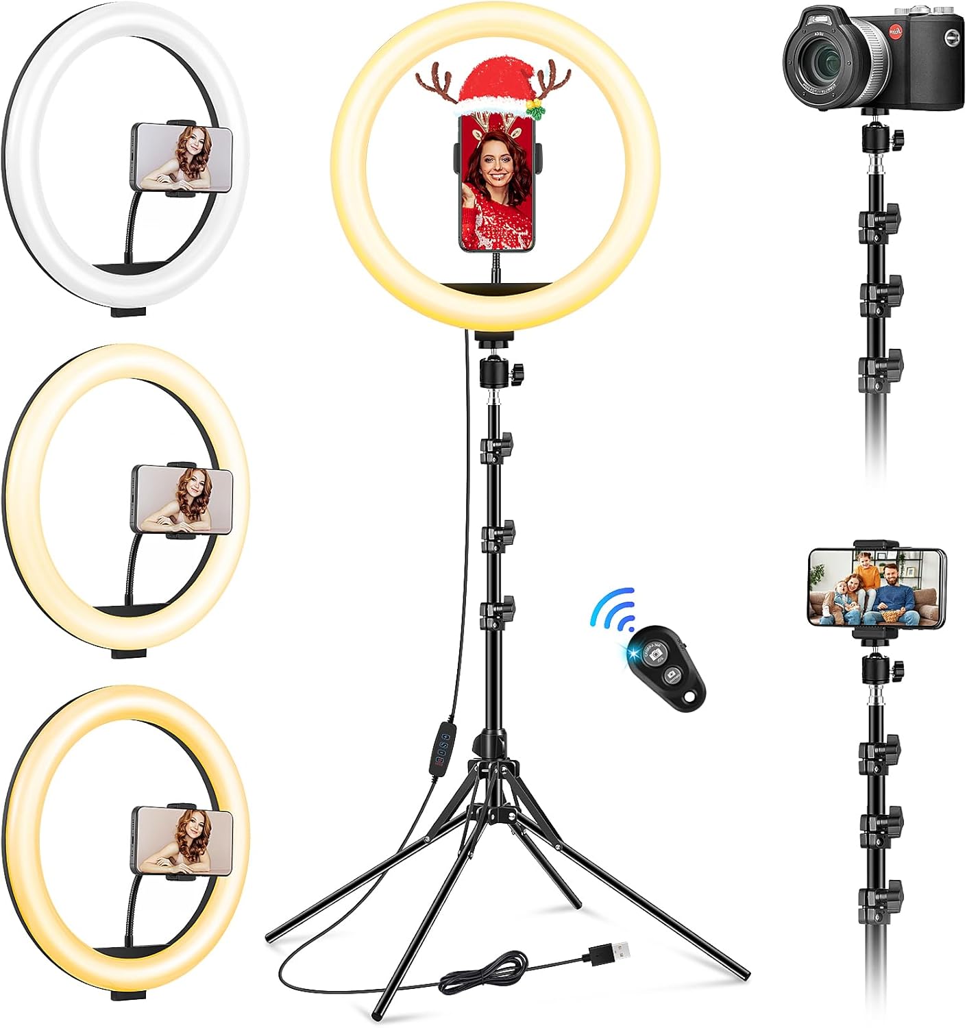 Ring Light Professionale 11.5" con Treppiede Grande - immagine 1