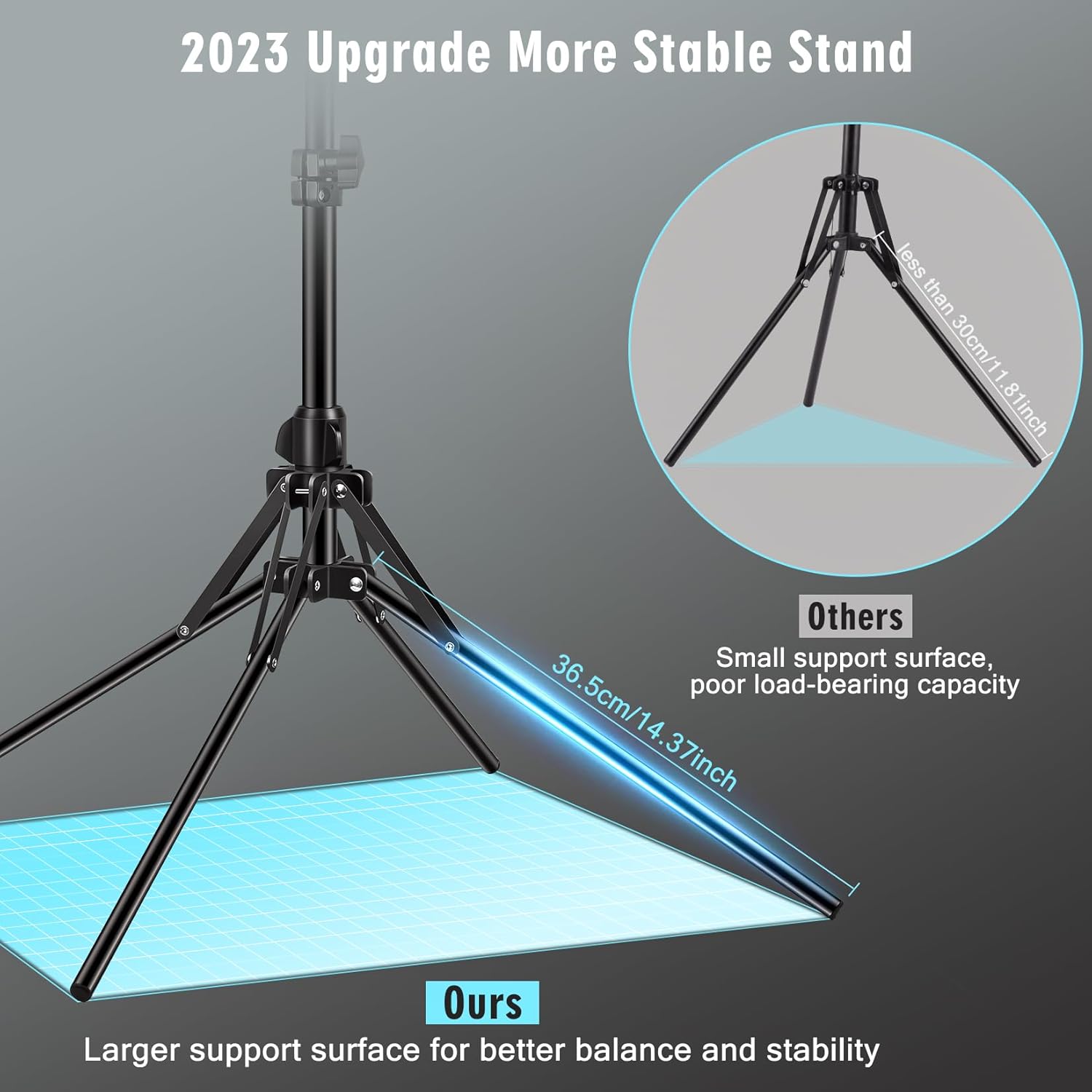 Ring Light Professionale 11.5" con Treppiede Grande - immagine 2