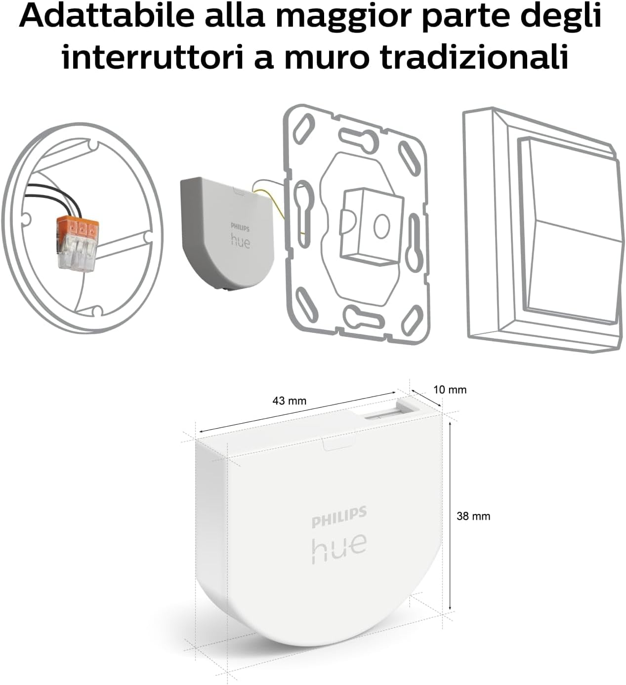 Philips Hue Wall Switch Module - Modulo Interruttore a Parete - immagine 2