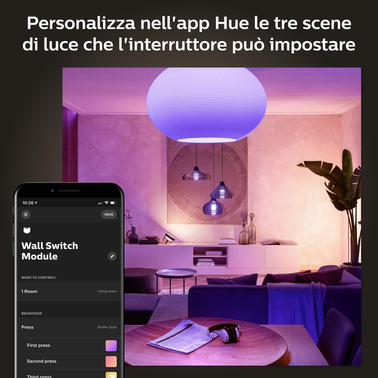 Philips Hue Wall Switch Module - Modulo Interruttore a Parete - immagine 5