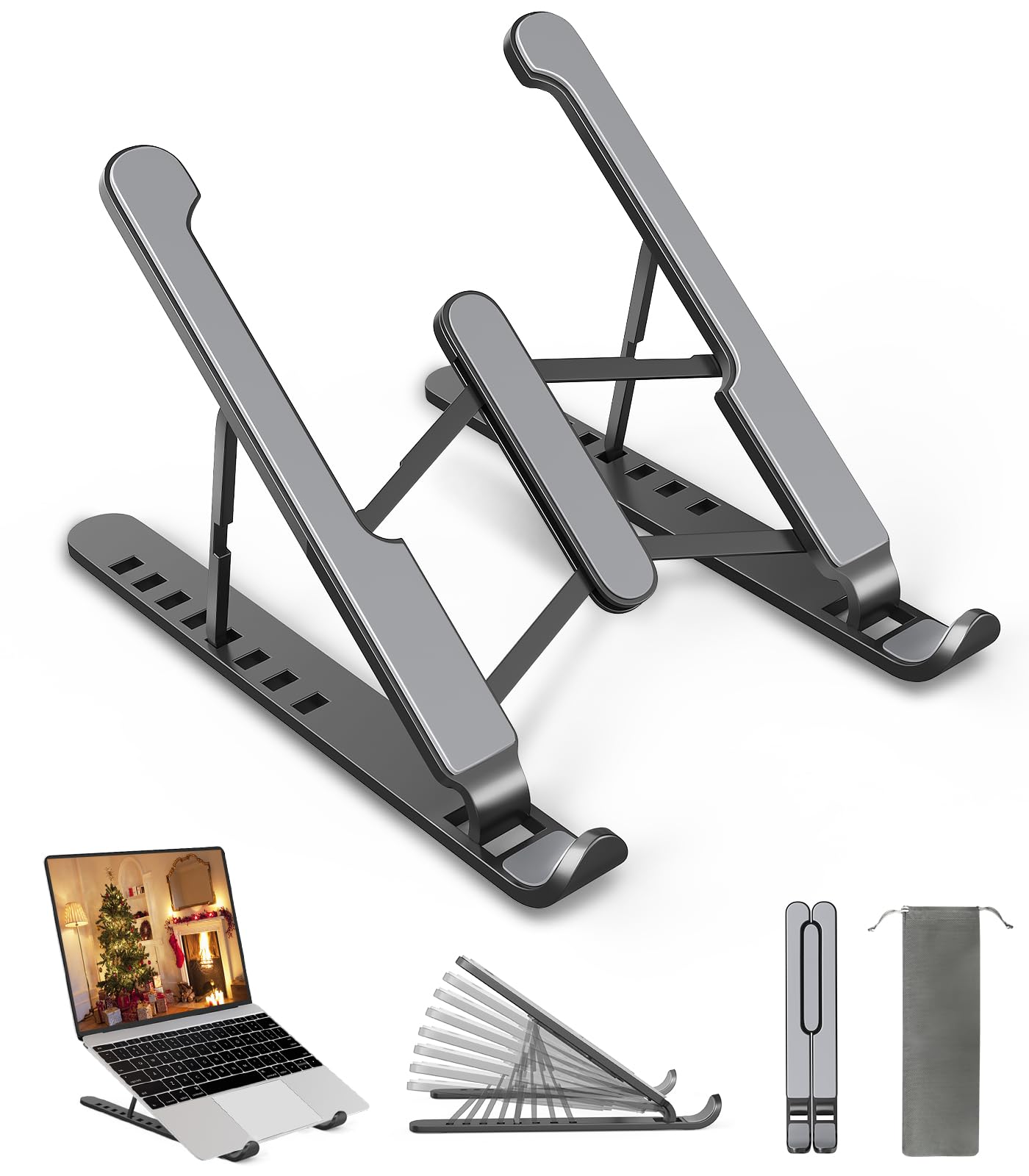 Supporto PC Portatile Pieghevole 8 Livelli Regolabile