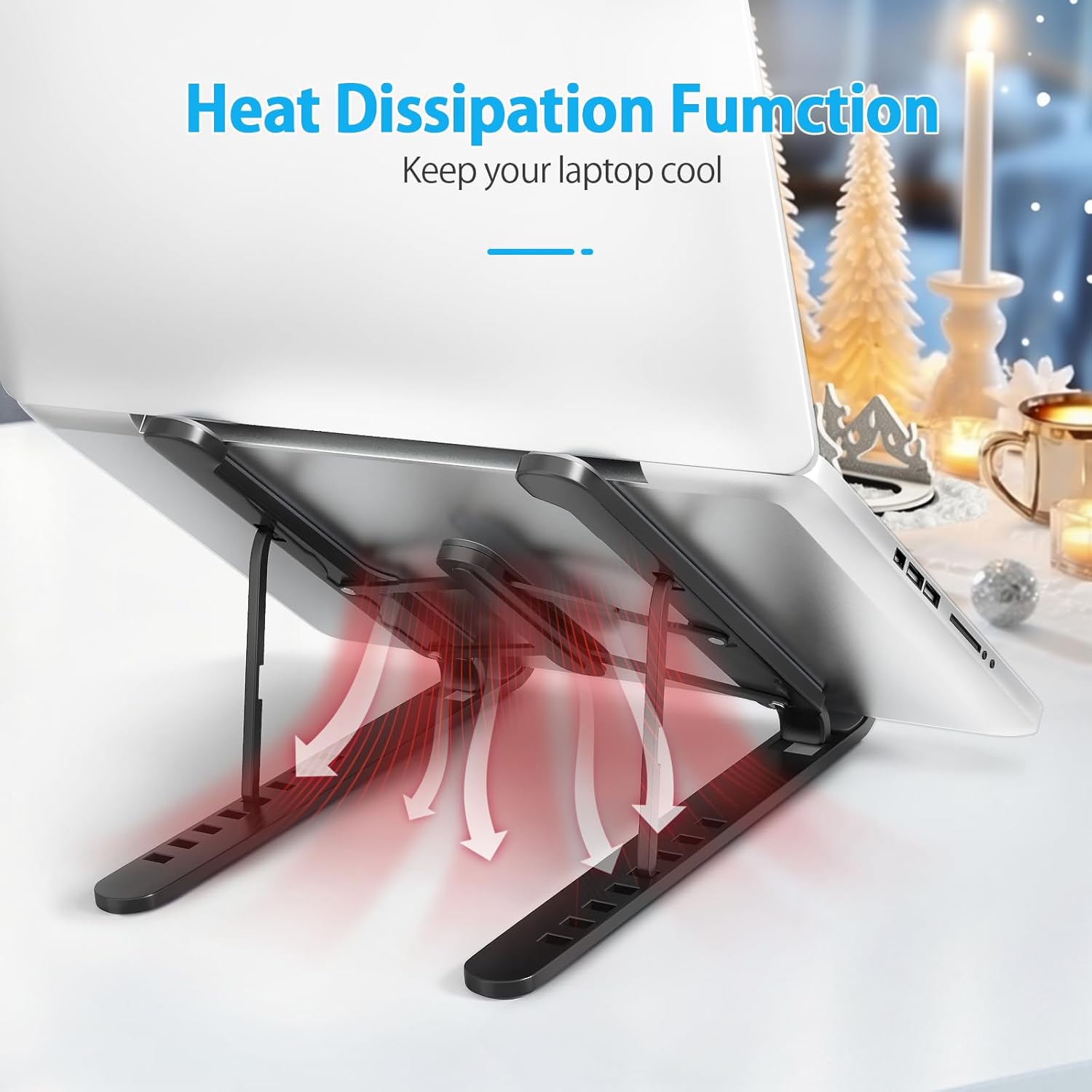 Supporto PC Portatile Pieghevole 8 Livelli Regolabile - immagine 5