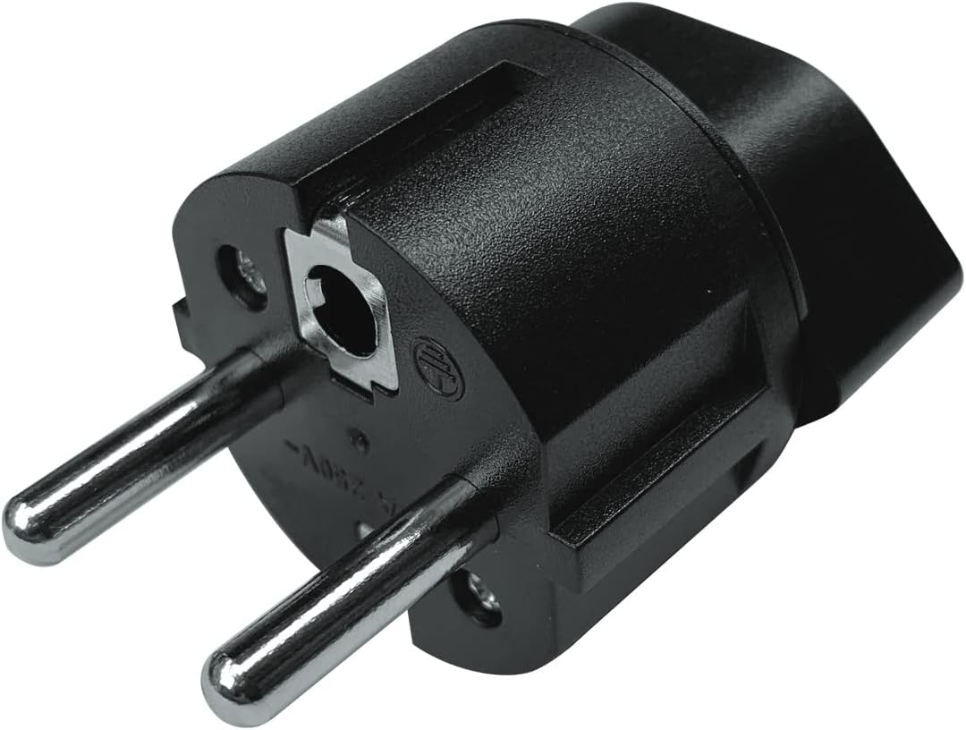 Spina Adattatore Svizzera/Liechtenstein a UE (10 Pezzi, Nero) - immagine 4