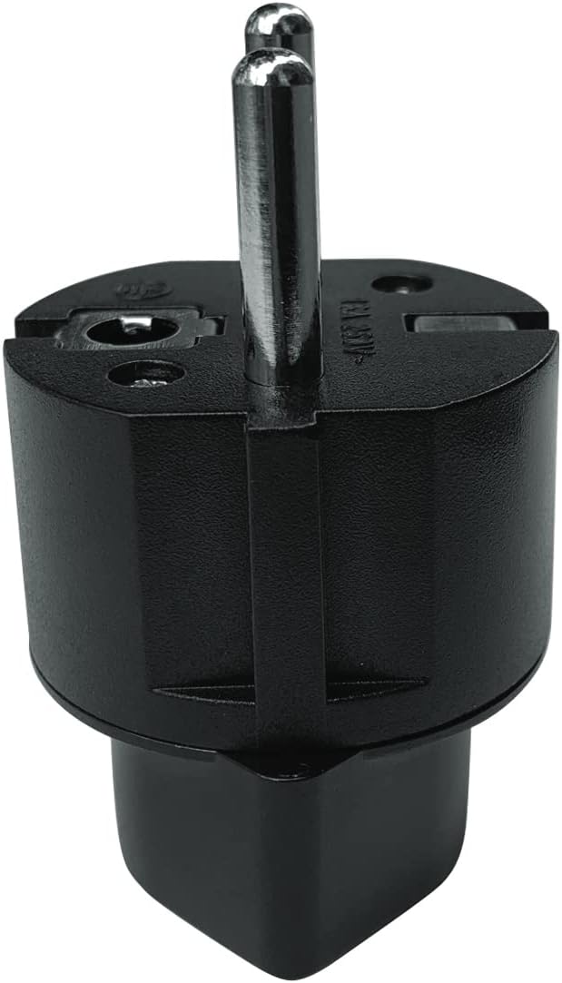 Spina Adattatore Svizzera/Liechtenstein a UE (10 Pezzi, Nero) - immagine 5