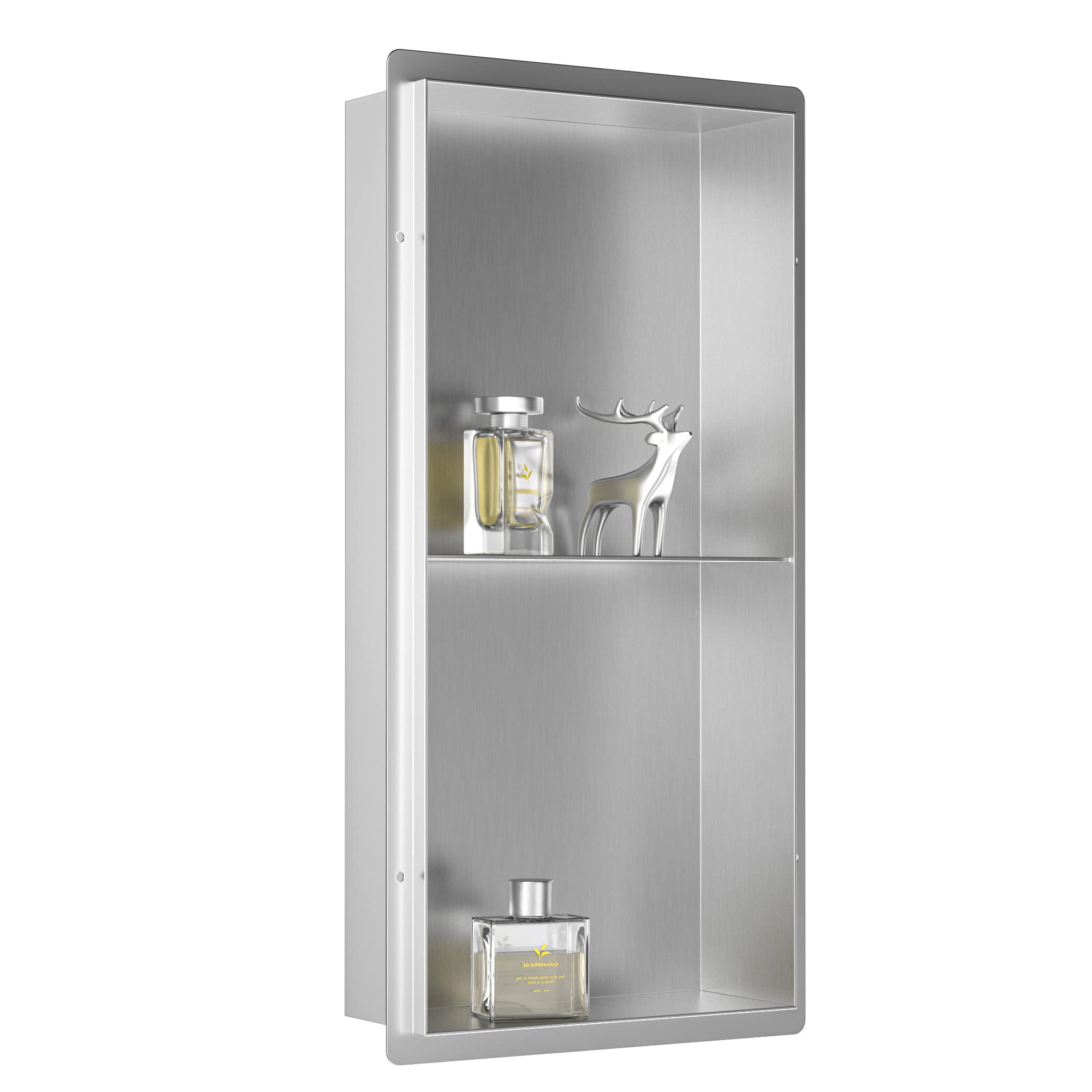 Nicchia da Parete Bagno 60x30x10 cm, Argento