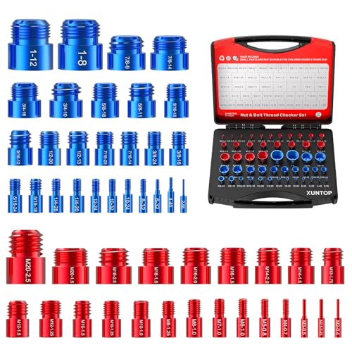 Xuntop Tester per Filettatura 50 Pezzi Alluminio