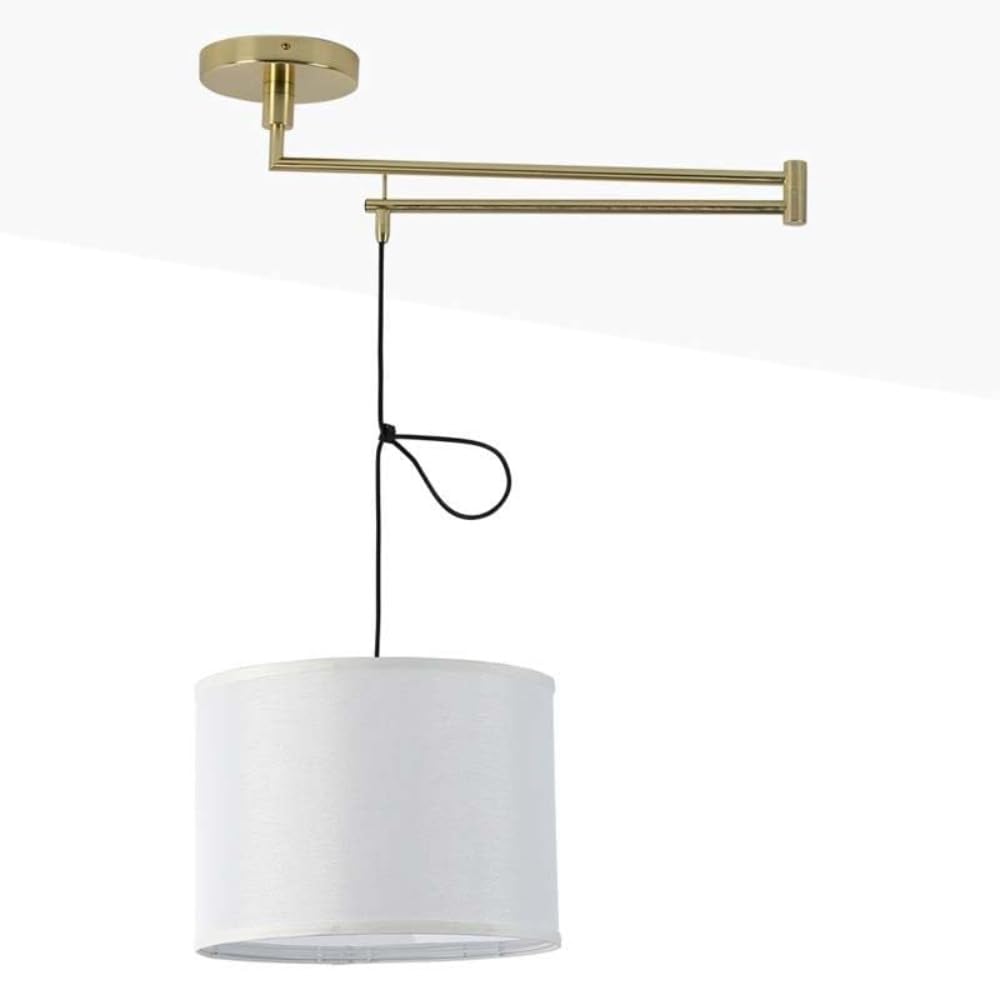 BarcelonaLED Lampada a Sospensione Snodata E27, Oro