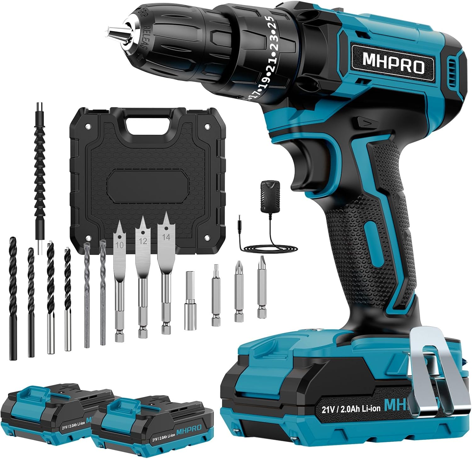 Mhpro Trapano Avvitatore Batteria 21V 42N.m - immagine 1