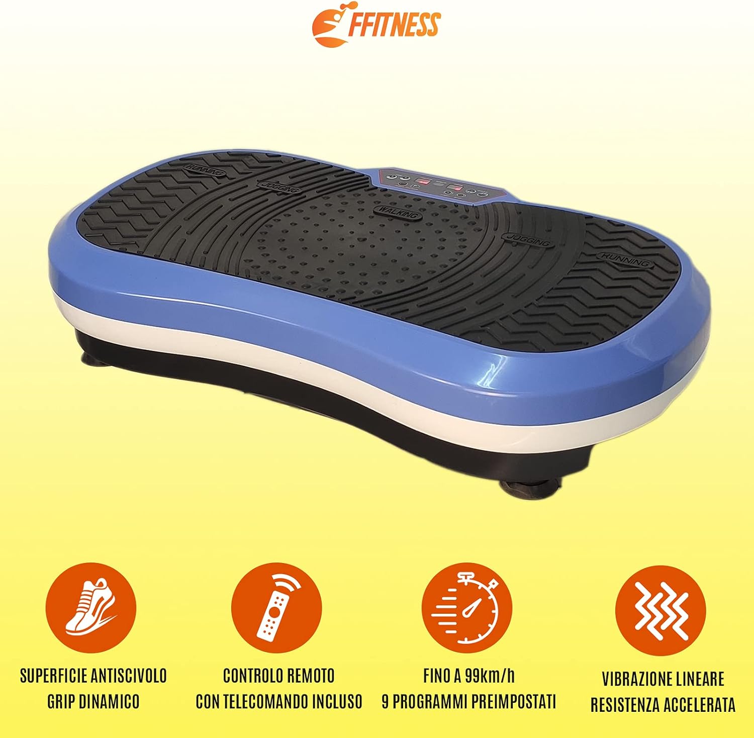 Ffitness Pedana Vibrante Ultra Slim 9 Programmi - immagine 2