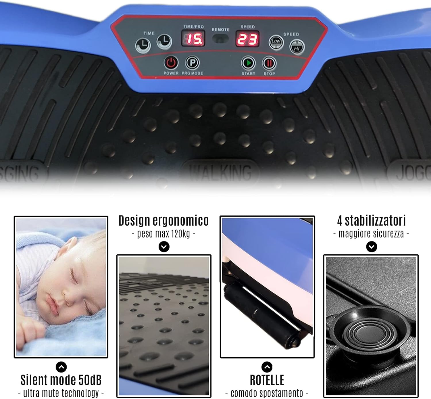 Ffitness Pedana Vibrante Ultra Slim 9 Programmi - immagine 3