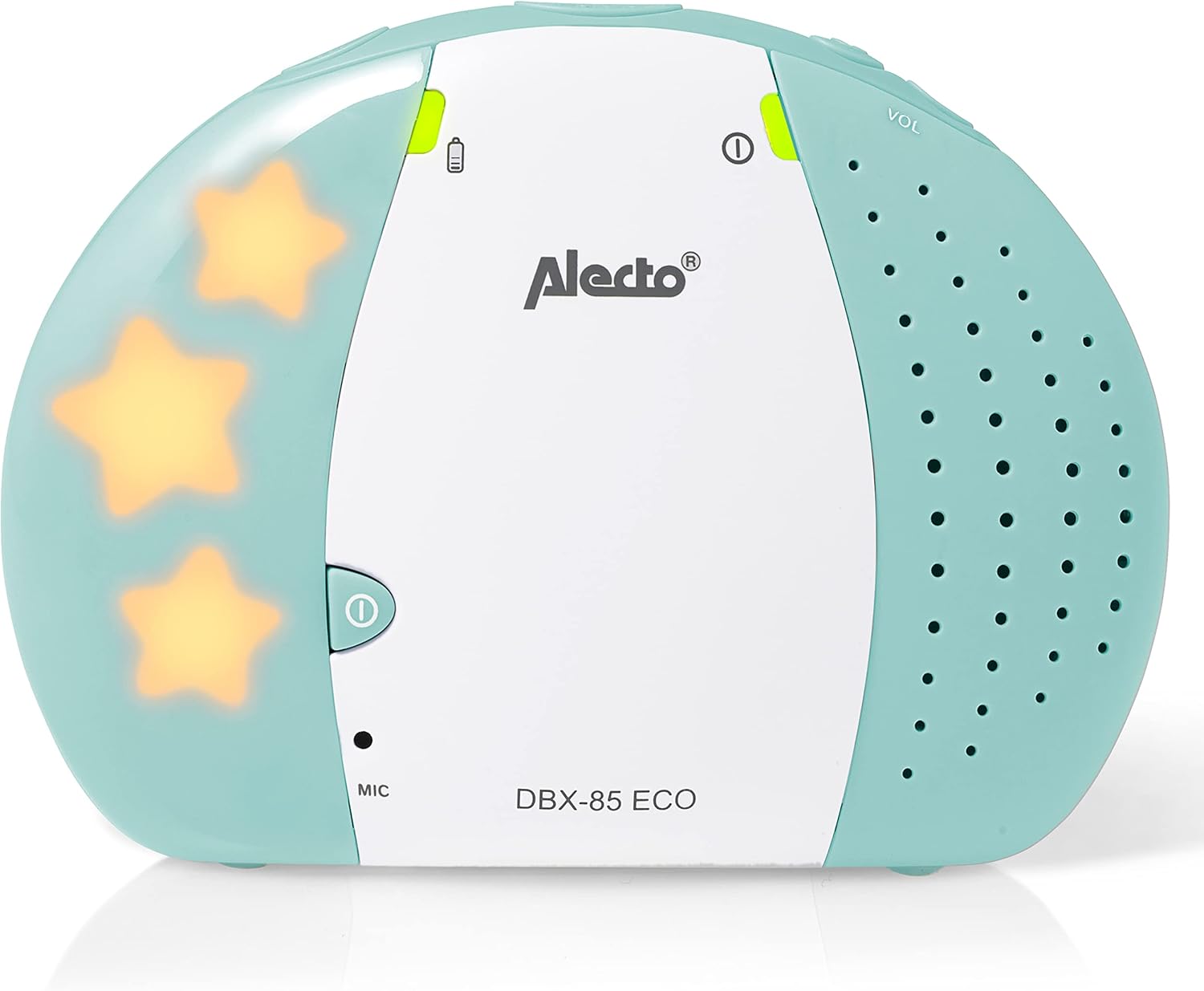 Alecto DECT Babyphone con Sparbetrieb, Display, Bianco/Grigio - immagine 4