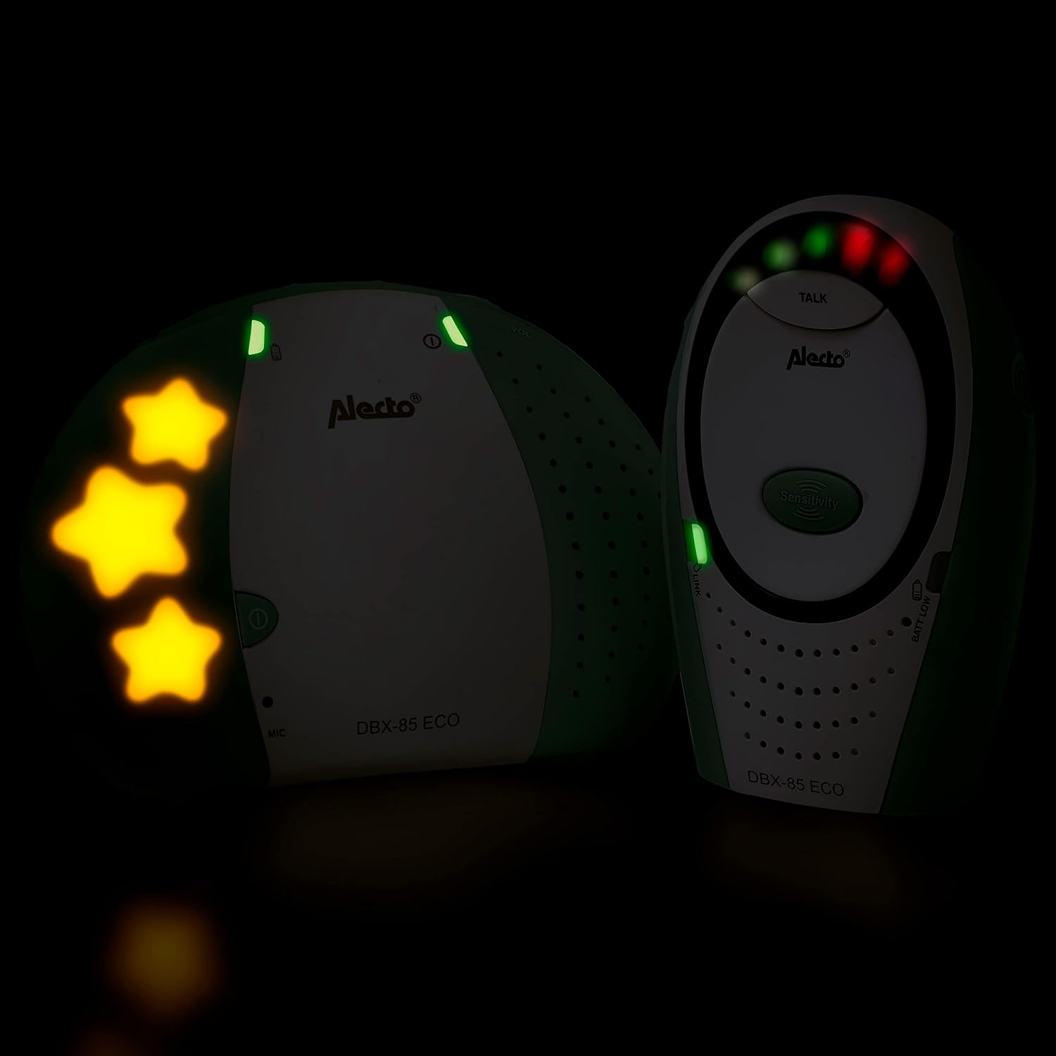 Alecto DECT Babyphone con Sparbetrieb, Display, Bianco/Grigio - immagine 6