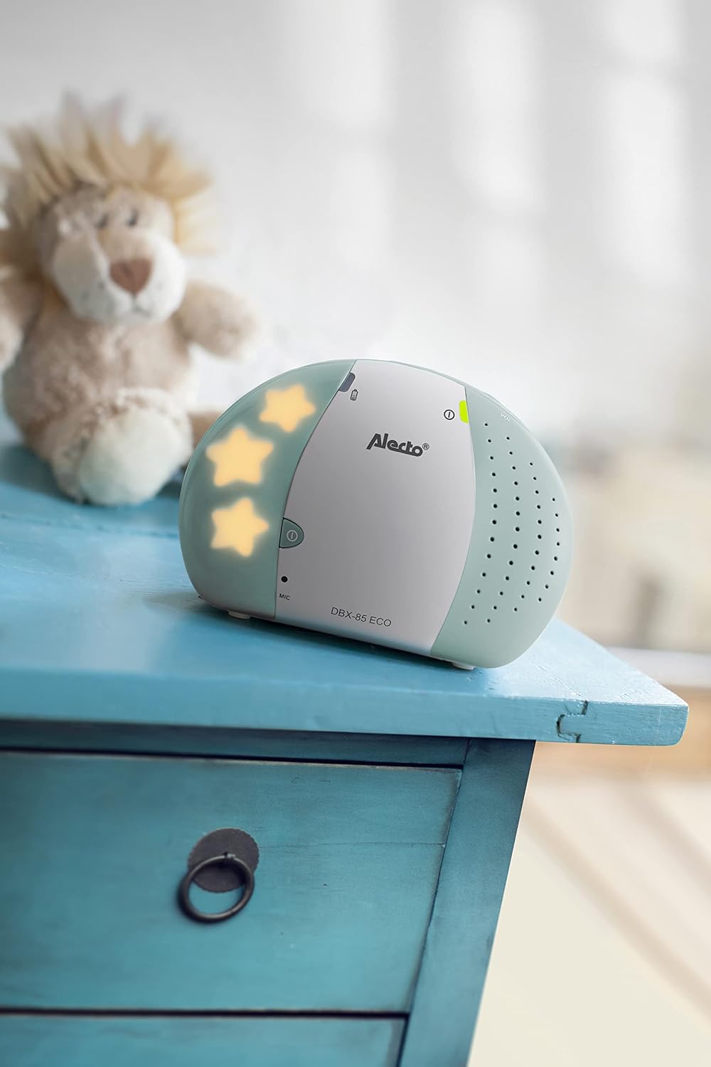 Alecto DECT Babyphone con Sparbetrieb, Display, Bianco/Grigio - immagine 8