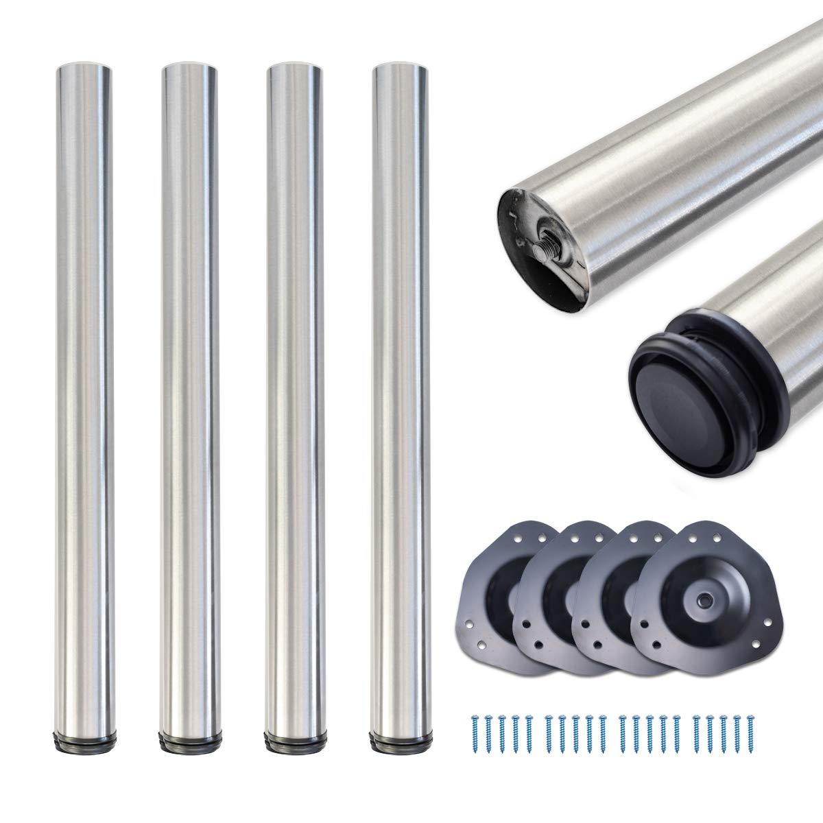 Sossai® Standard Gambe per Tavoli STBGS 71cm (4 pezzi)