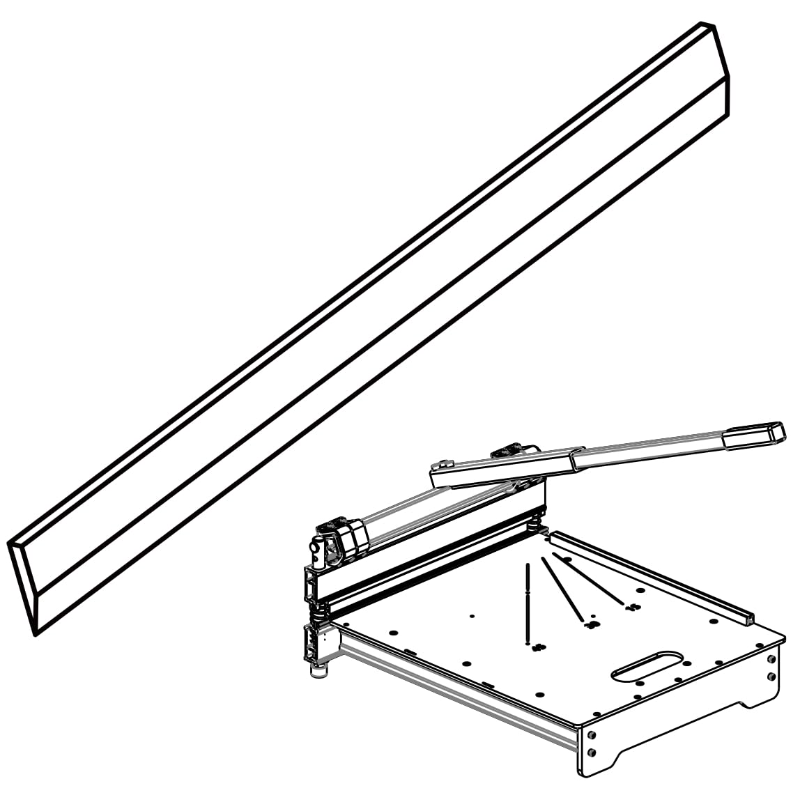 Lama Affilata in Acciaio al Tungsteno 18 pollici