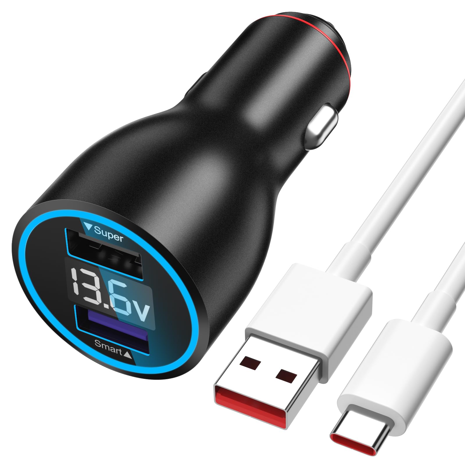 Caricabatterie Auto USB 120W con Cavo USB-C 1M