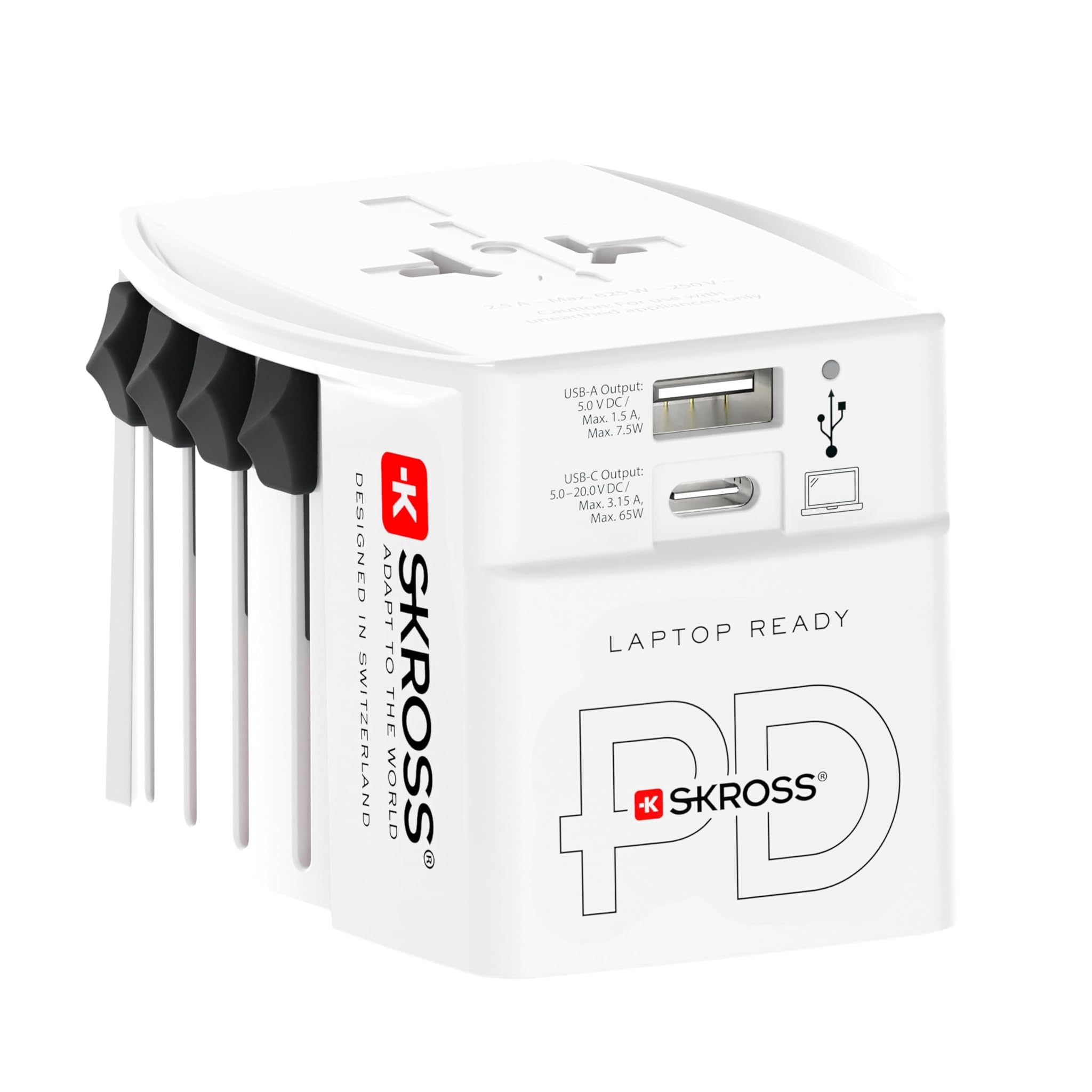 Skross MUV USB AC65PD - Adattatore Universale da Viaggio