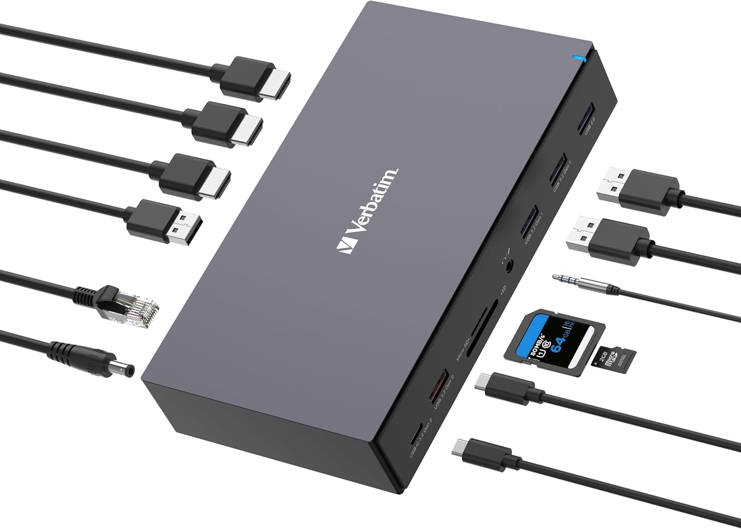Verbatim USB-C Pro Docking Station 17 in 1 - immagine 2