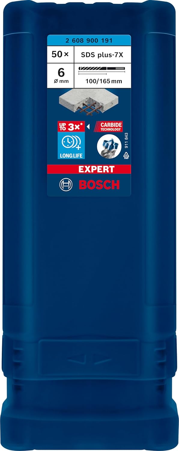 Bosch Professional 50x Punte Martelli Expert SDS plus-7X - immagine 2