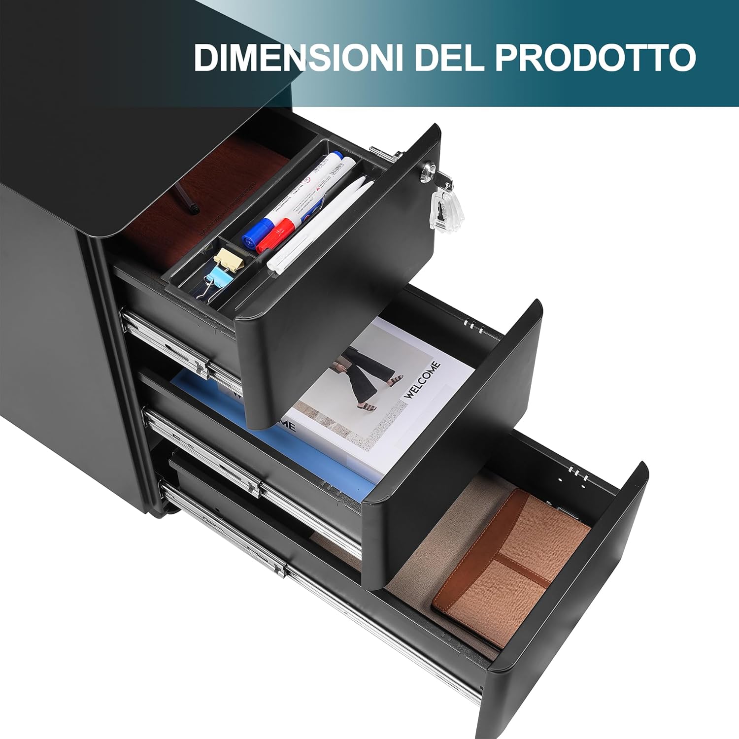 Cassettiera ufficio Mobile - immagine 5