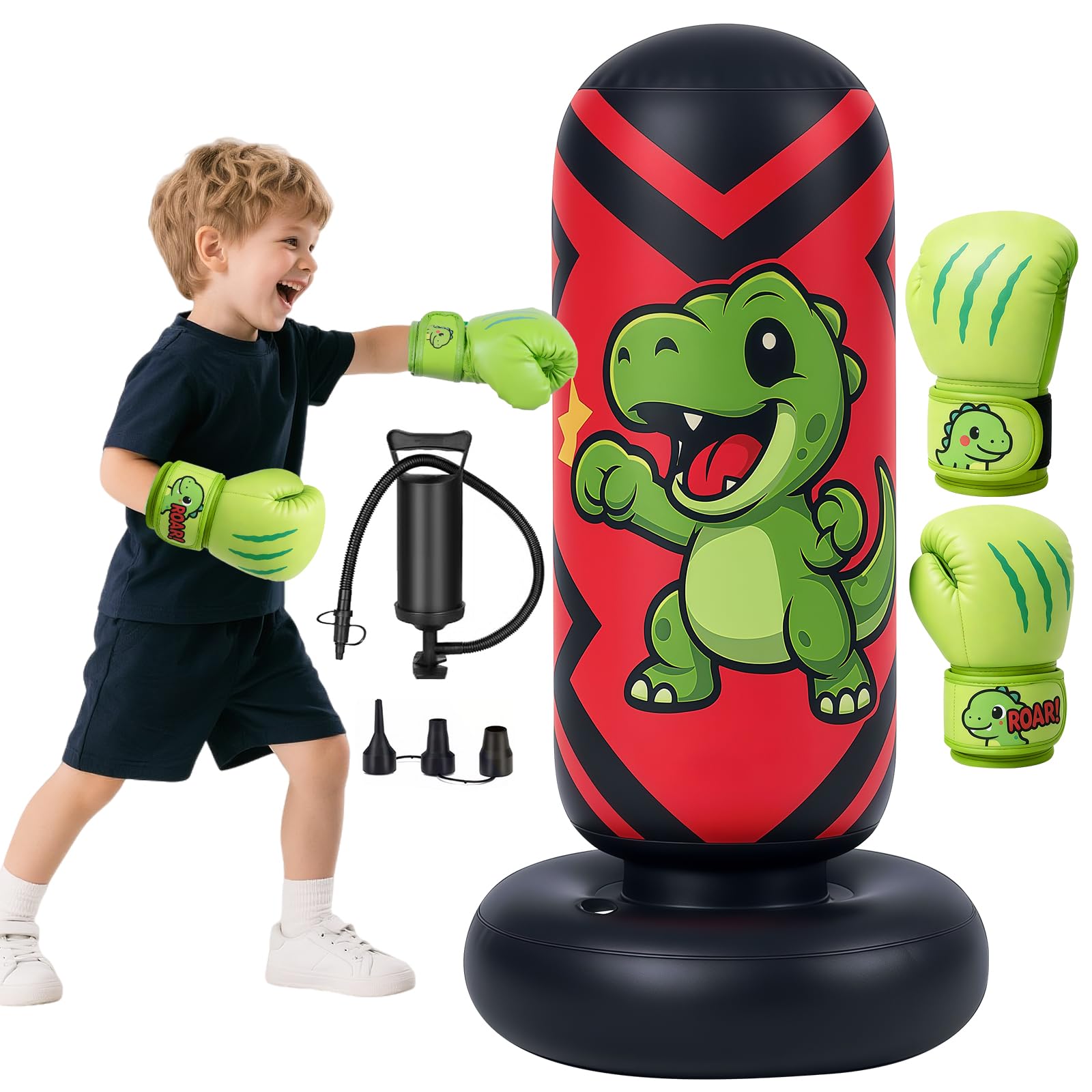 Ninonly Sacco da Boxe Bambini Gonfiabile 130cm