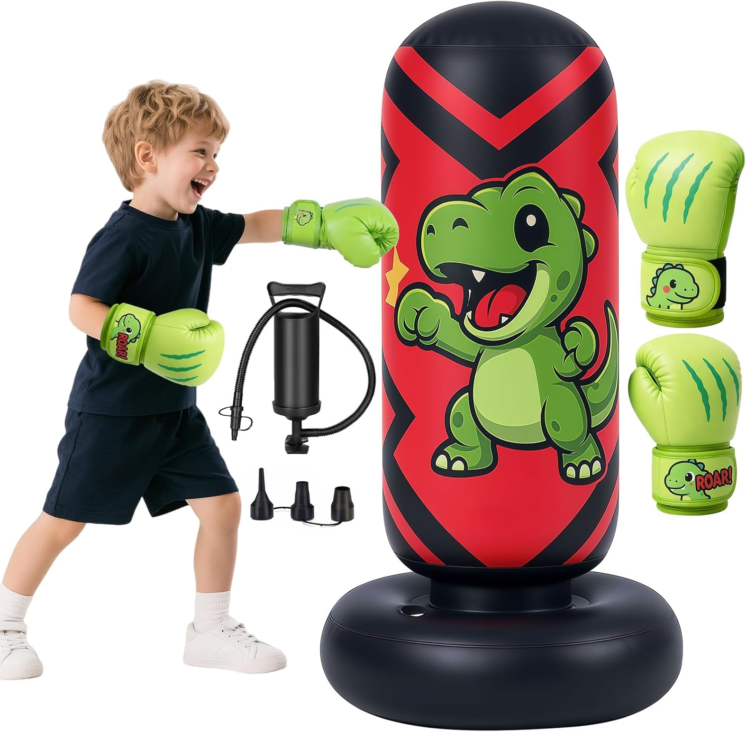 Ninonly Sacco da Boxe Bambini Gonfiabile 130cm - immagine 1