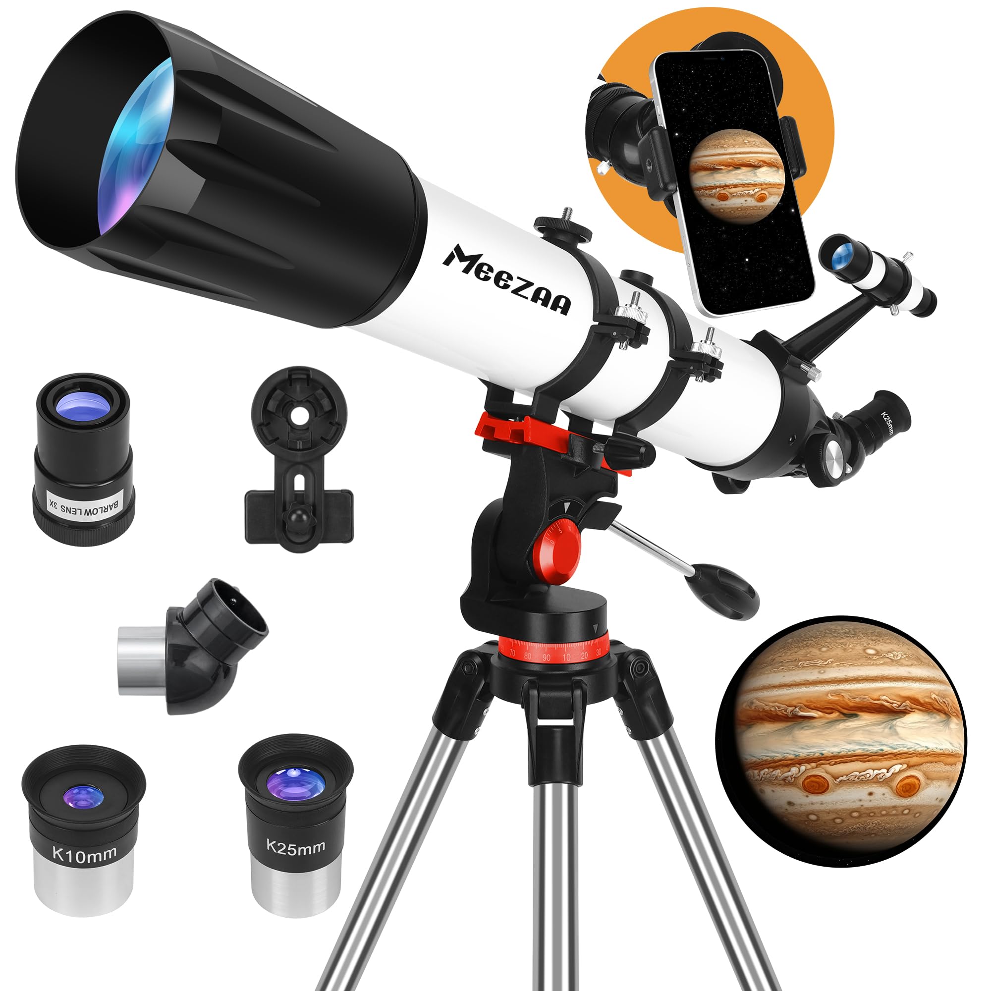 Meezaa Telescopio Astronomico 90/800mm AZ Mount