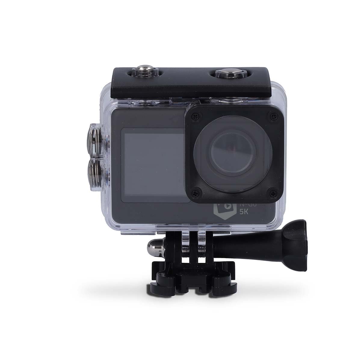 Action Cam - Doppio Schermo 5K@30fps 16 MPixel, Nero