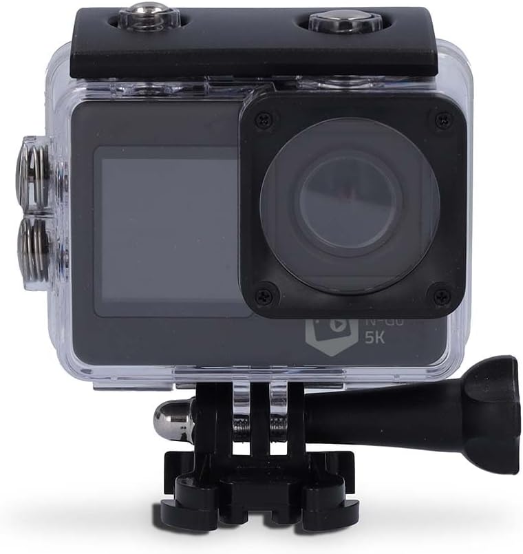 Action Cam - Doppio Schermo 5K@30fps 16 MPixel, Nero - immagine 1