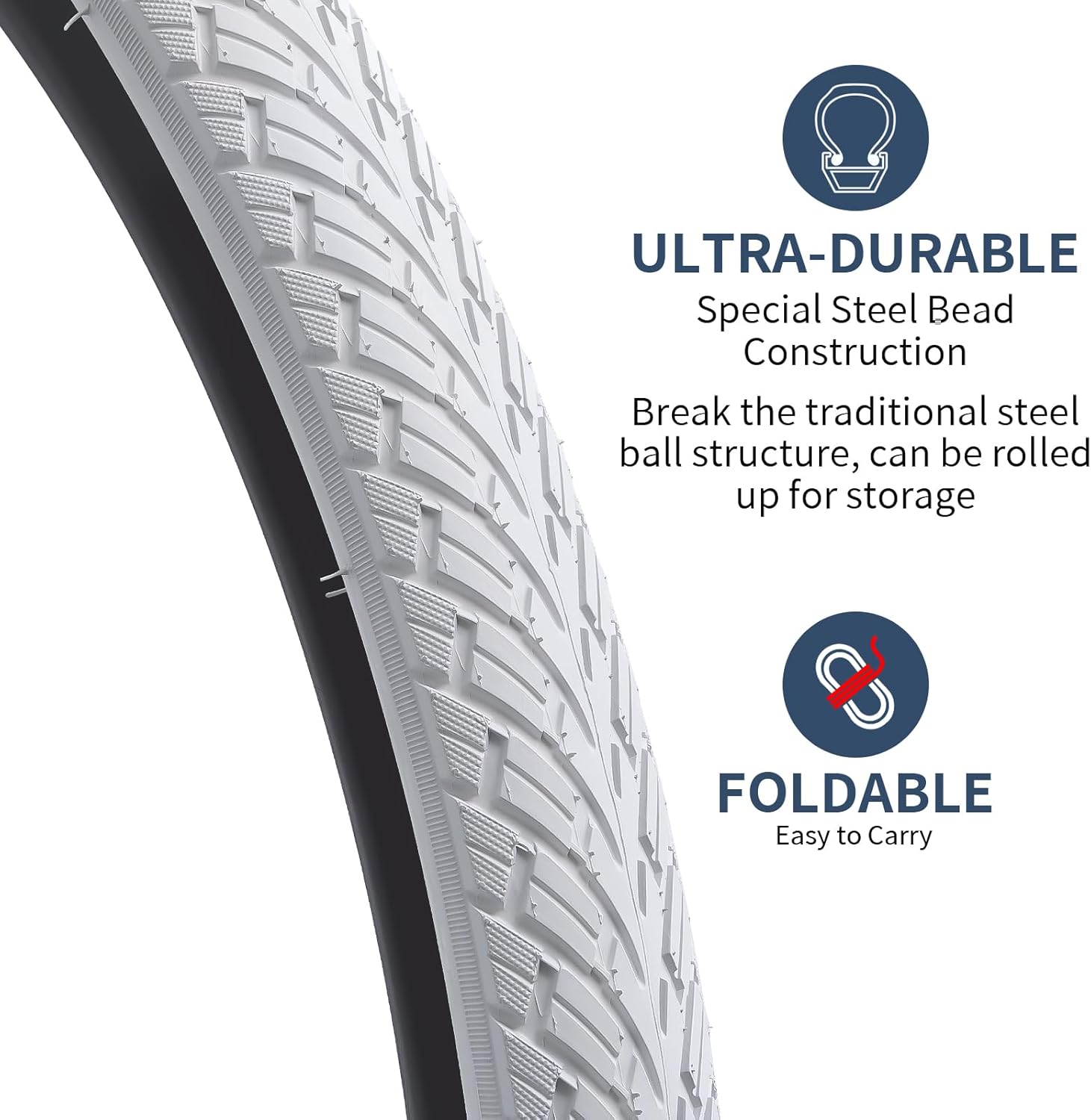 YunSCM 2-PCS Pneumatici Bici da Strada 700x38C (40-622) - immagine 3