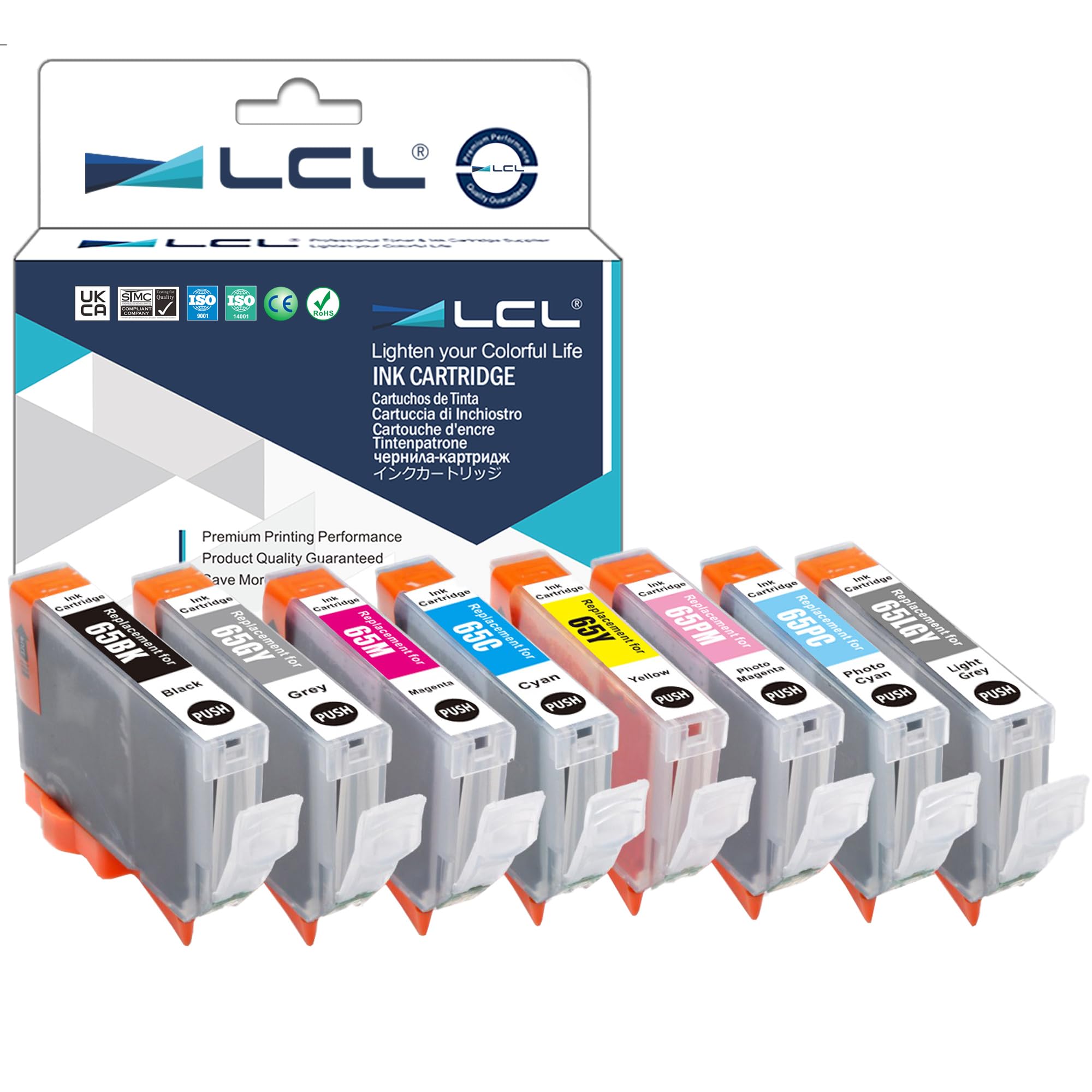 Lcl Cartucce d'inchiostro Compatibili CLI-65 (8-PACK)