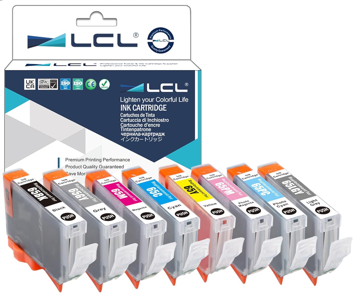 Lcl Cartucce d'inchiostro Compatibili CLI-65 (8-PACK) - immagine 1
