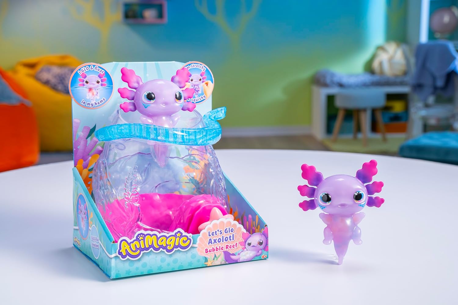 Animagic Acquario Axolotl - Animale Flessibile Luminoso - immagine 5