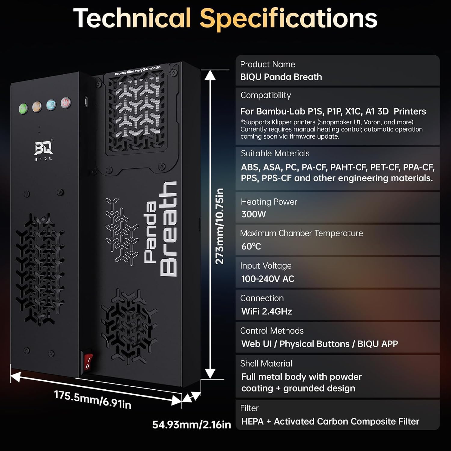 BIQU Panda Breath Smart Chamber per Stampanti 3D - immagine 8