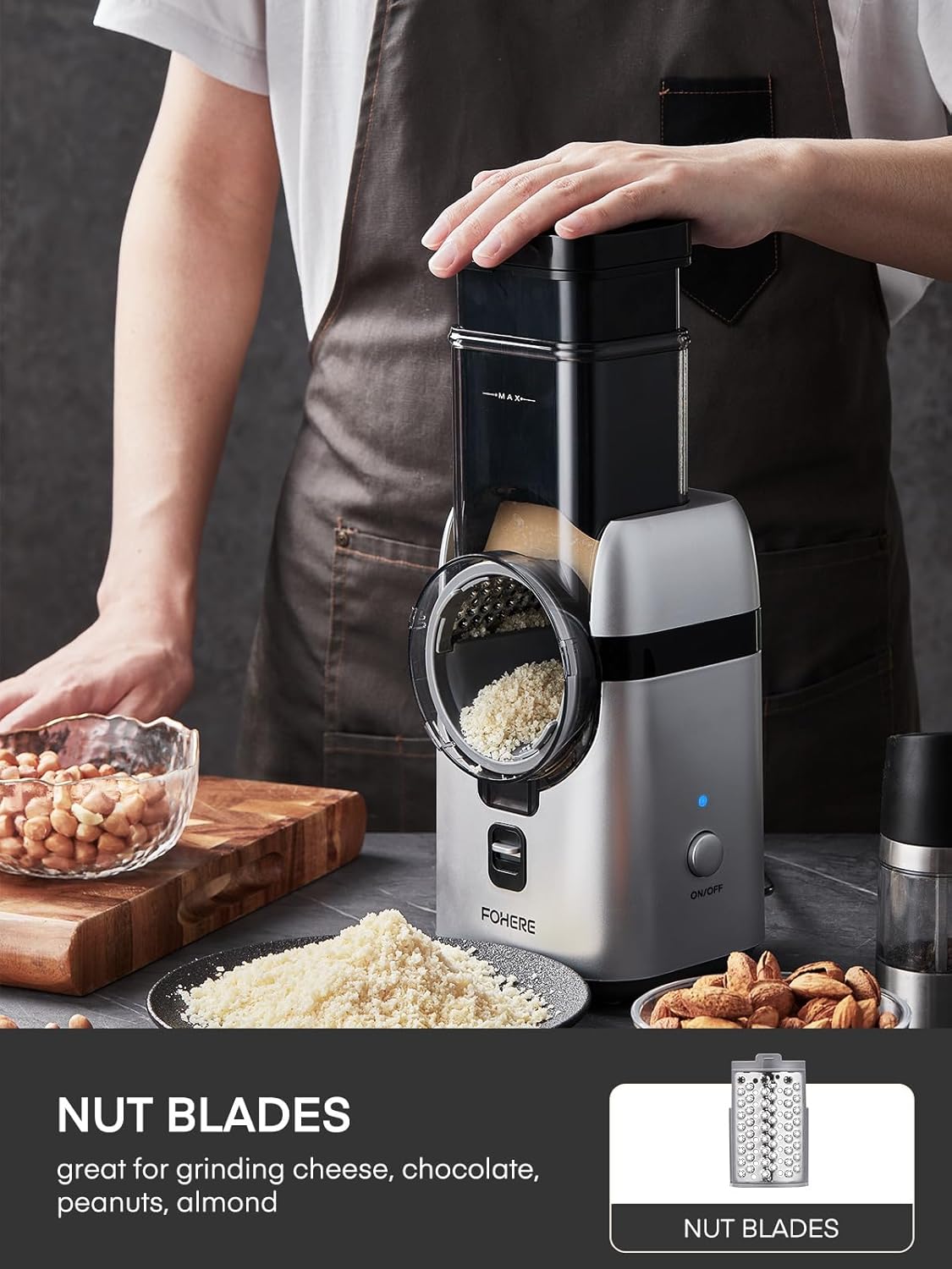 Fohere Tritatutto Elettrico 5 IN 1 Multifunzione - immagine 6