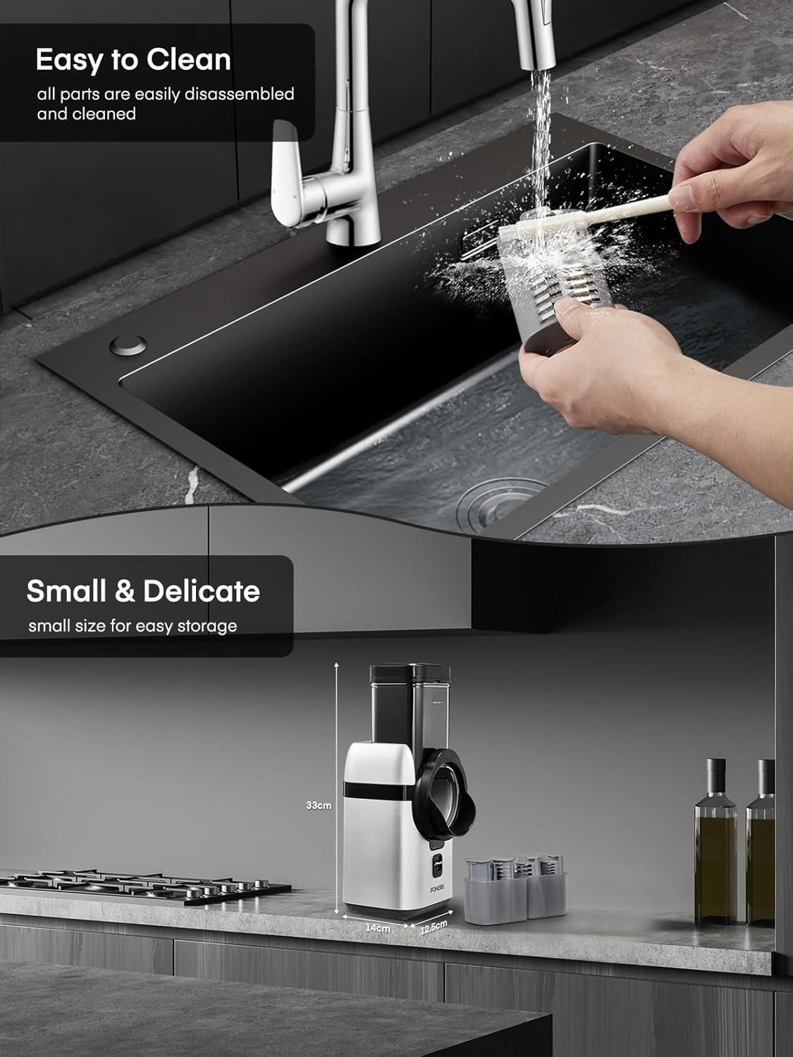 Fohere Tritatutto Elettrico 5 IN 1 Multifunzione - immagine 8