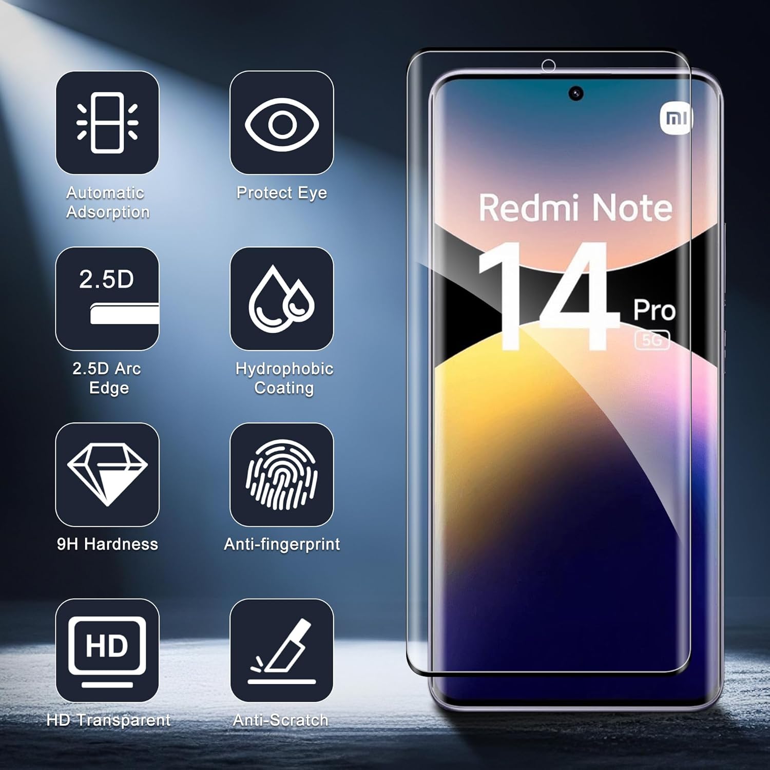 [3 Pezzi] Vetro Temperato per Xiaomi Redmi Note 14 Pro/Plus - immagine 8