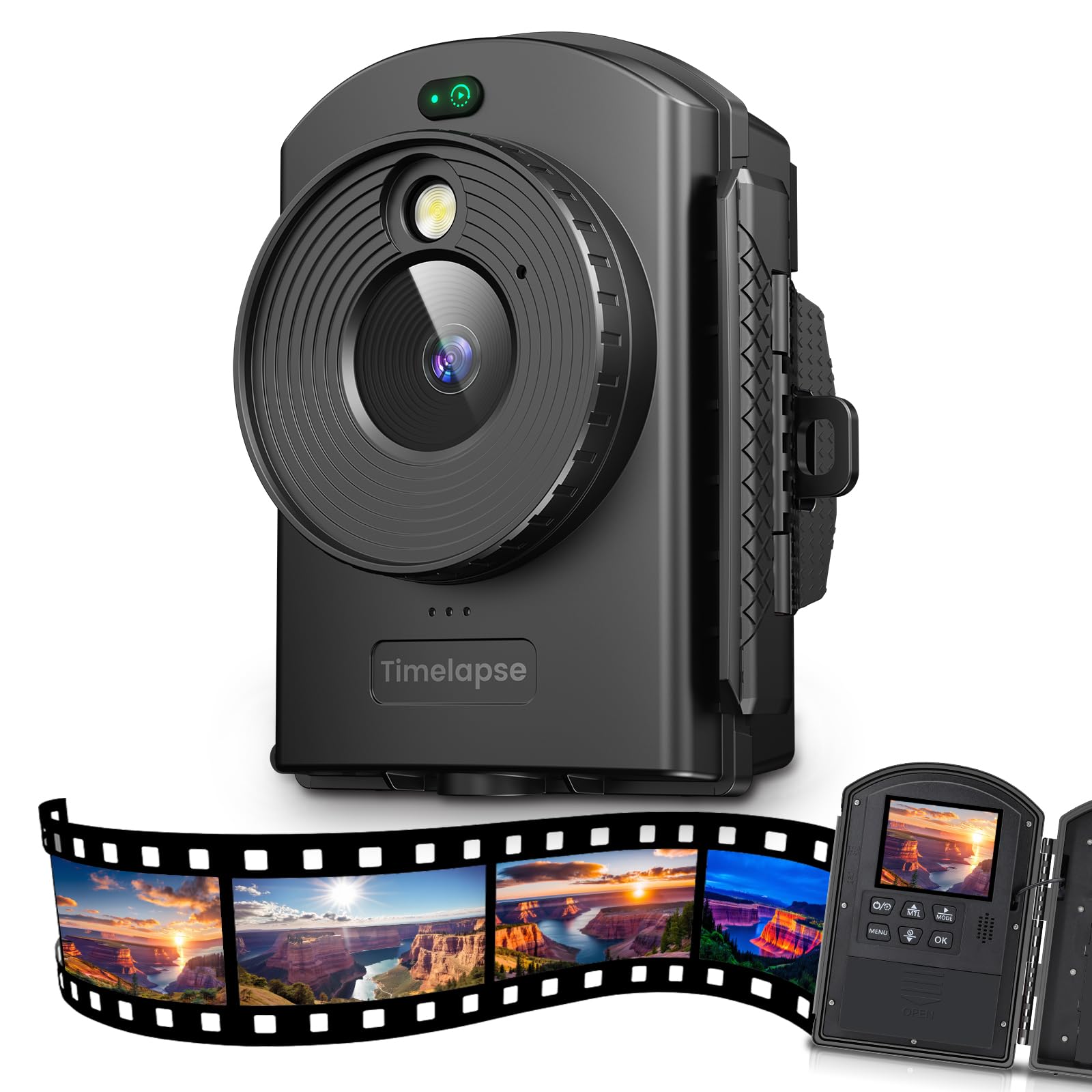 Fotocamera Time Lapse 1080P con IR e LED