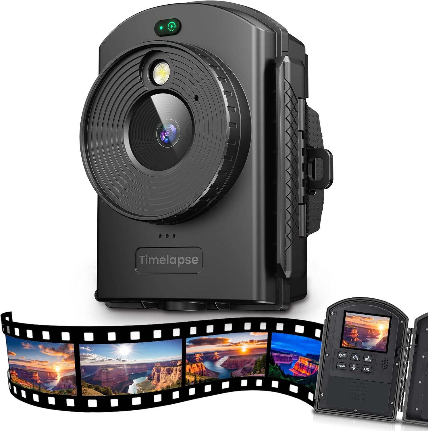 Fotocamera Time Lapse 1080P con IR e LED - immagine 1