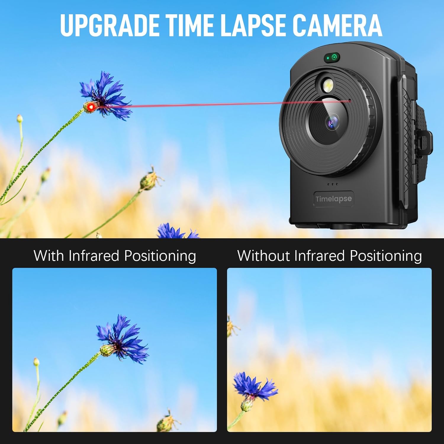 Fotocamera Time Lapse 1080P con IR e LED - immagine 2