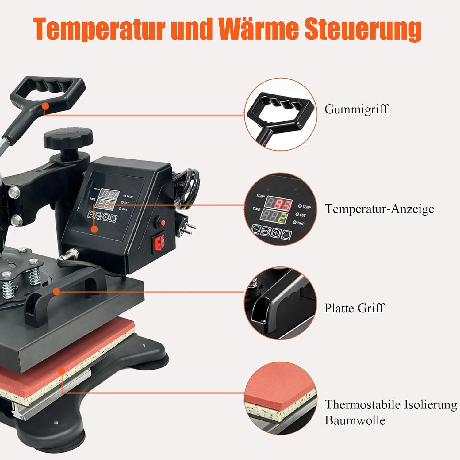 Pressa a Caldo Multifunzionale 25x30 cm - immagine 4