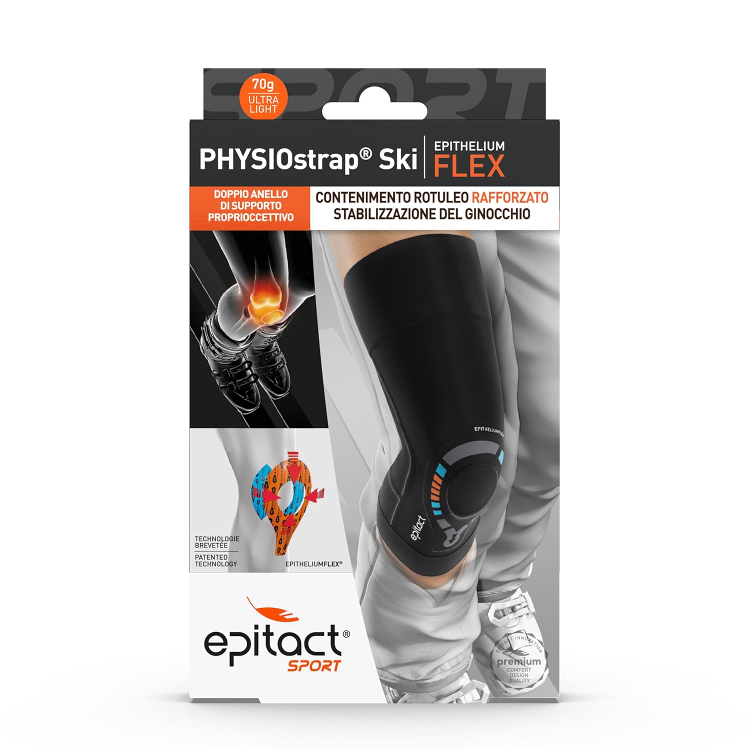 Epitact Ginocchiera Physiostrap Ski (M) - immagine 2