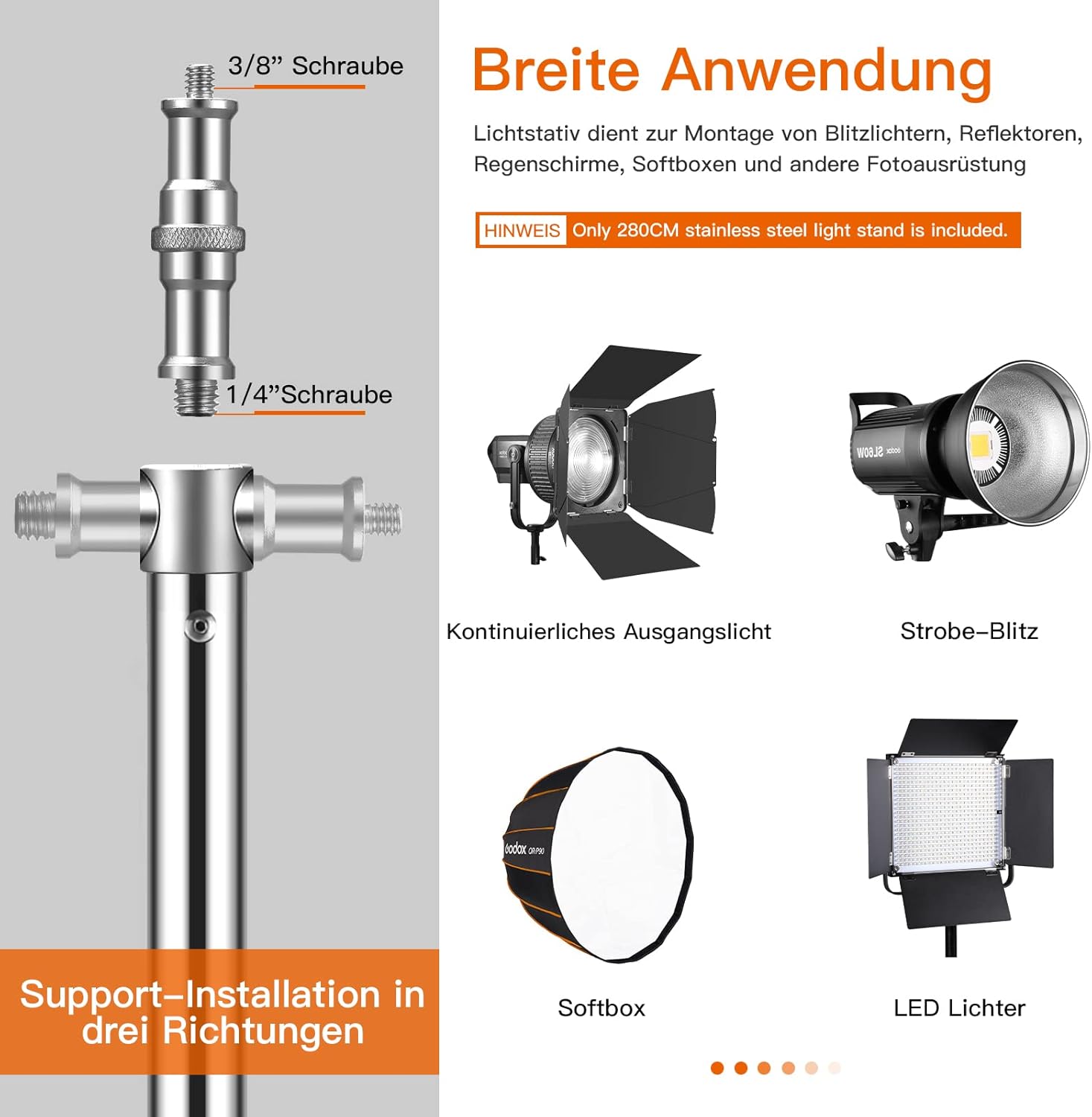 Soonpho Supporto per Luce Buffer a Molla 3m - immagine 2