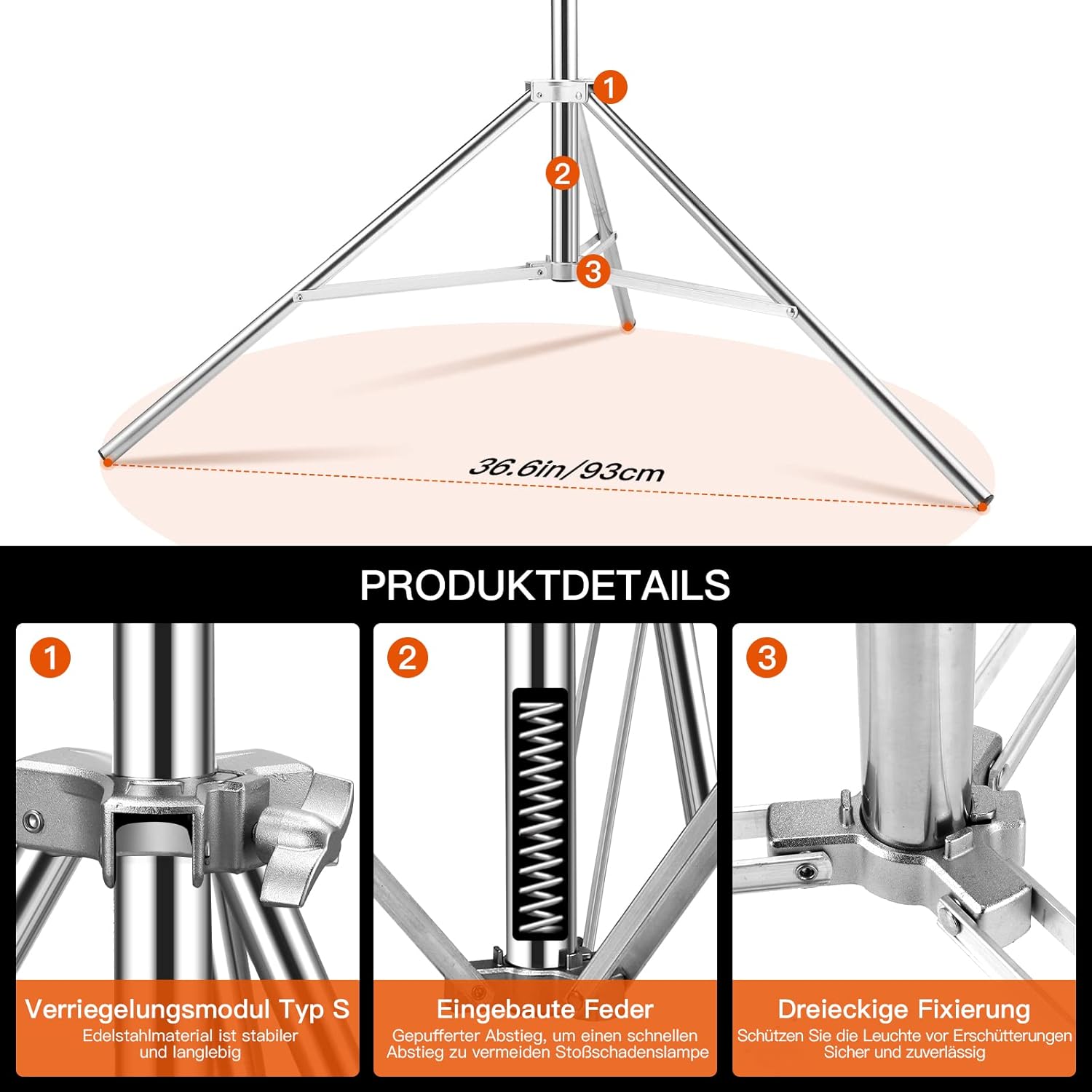 Soonpho Supporto per Luce Buffer a Molla 3m - immagine 3