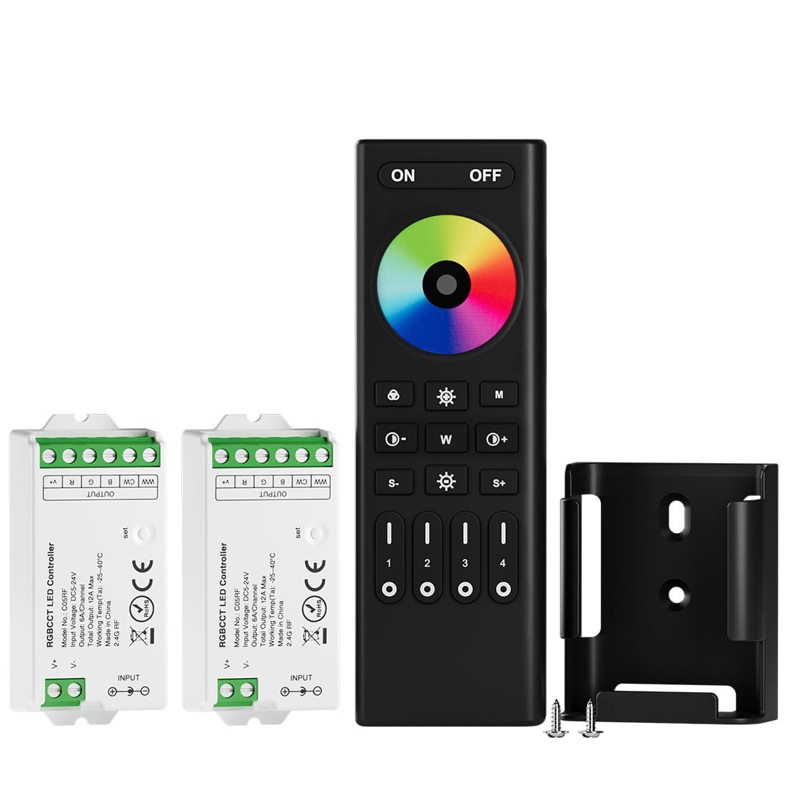 Btf-lighting Kit Controllo RF 4-Zone per Strisce LED