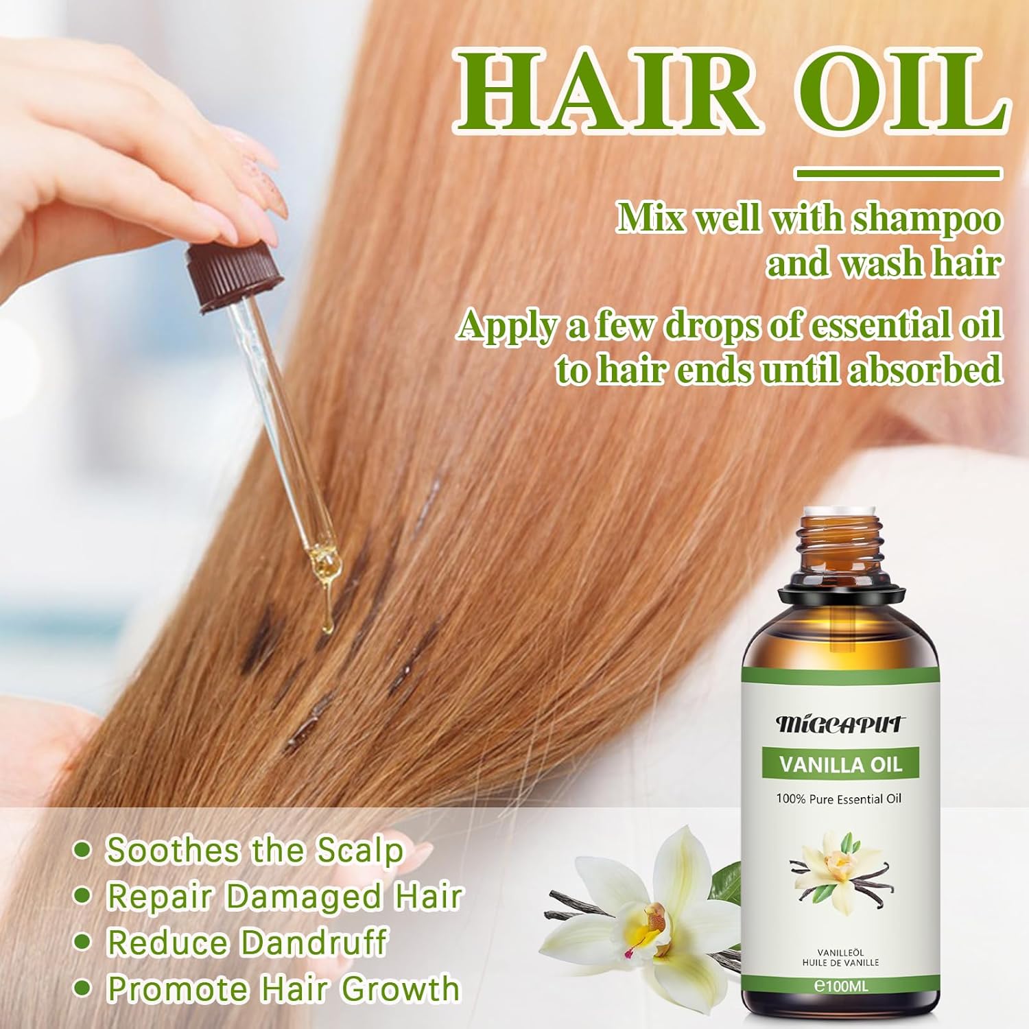 Migcaput Olio Essenziale di Vaniglia 100ML - immagine 4