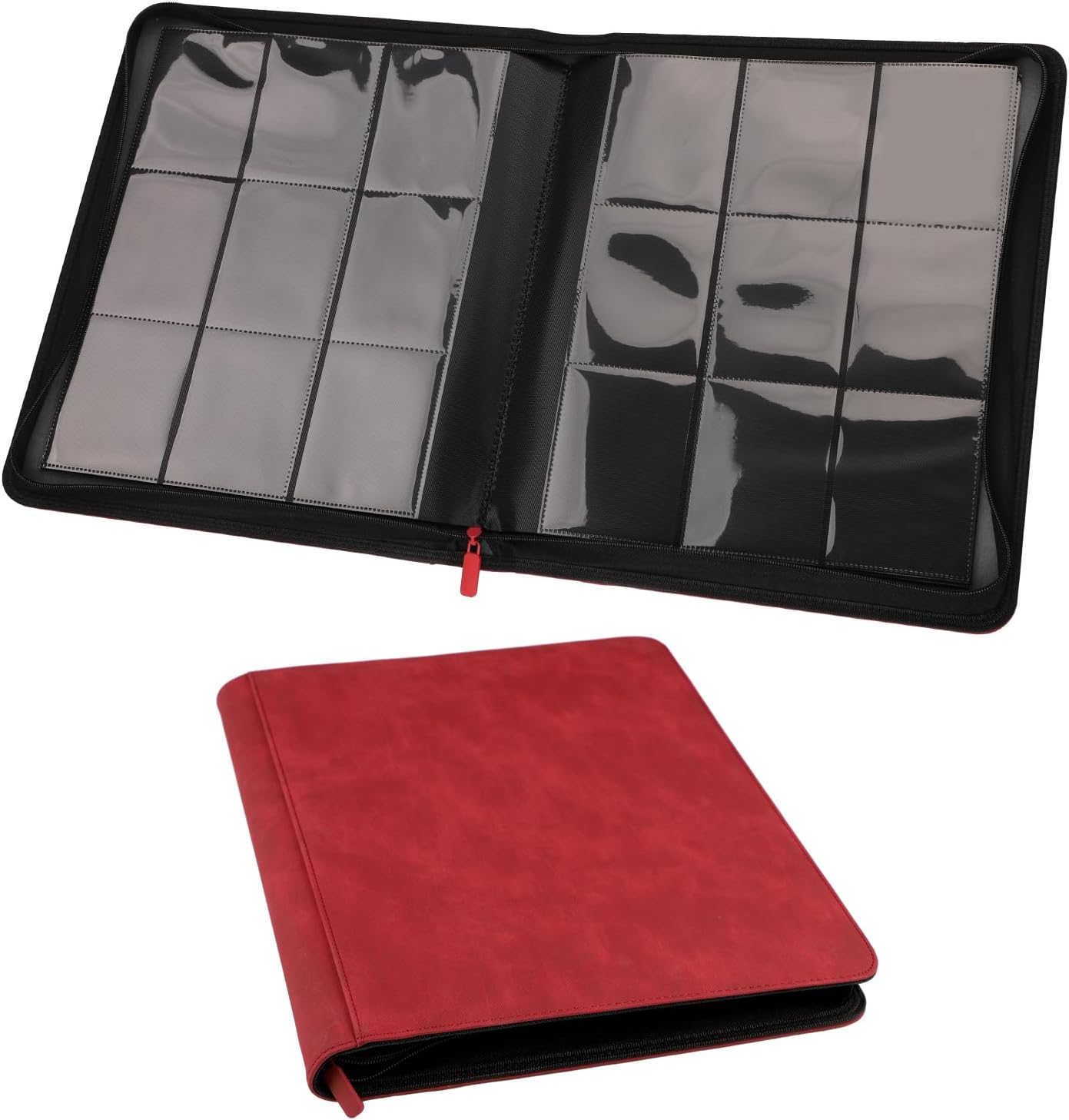 Peutier Raccoglitore per Toploader 9 Tasche, Rosso