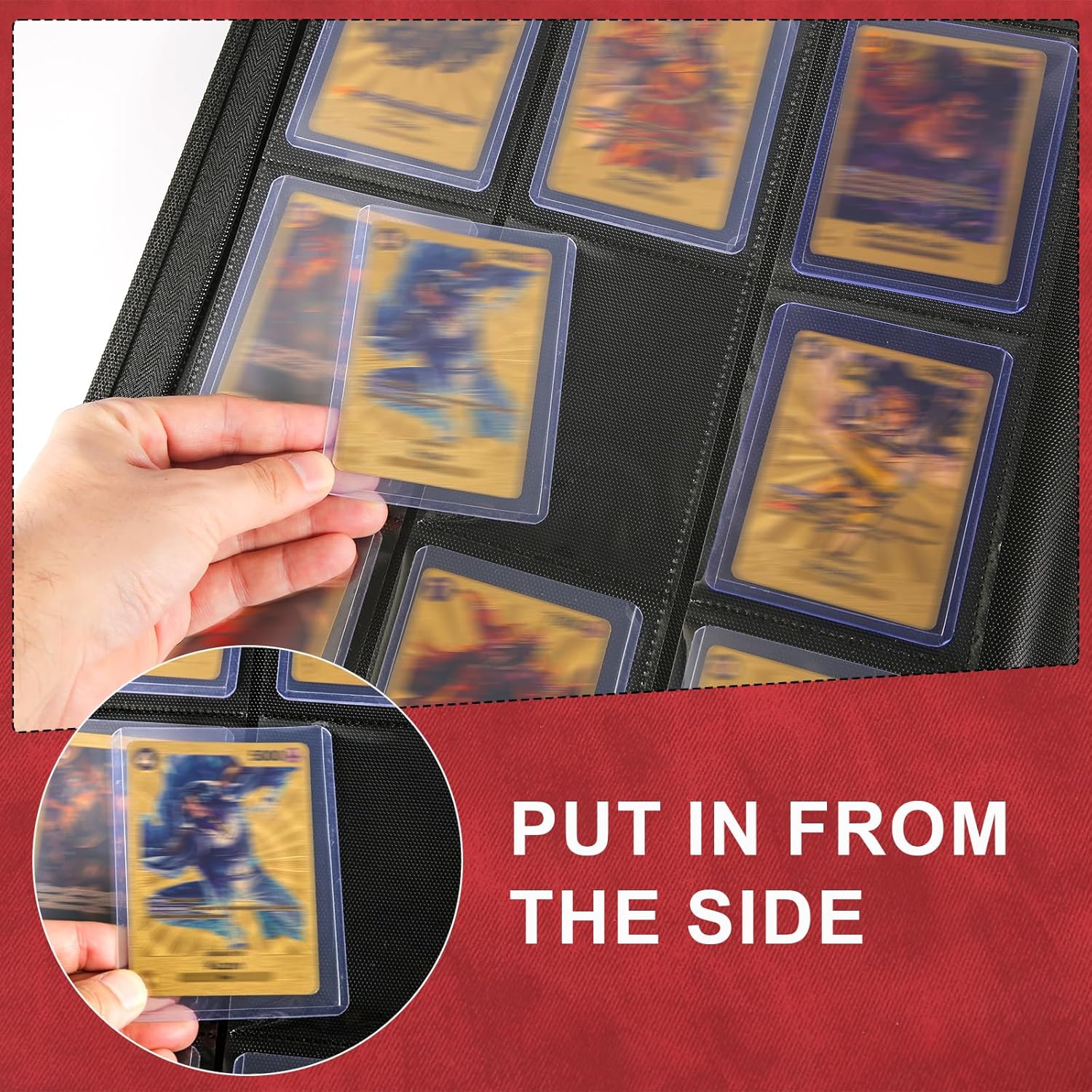 Peutier Raccoglitore per Toploader 9 Tasche, Rosso - immagine 4